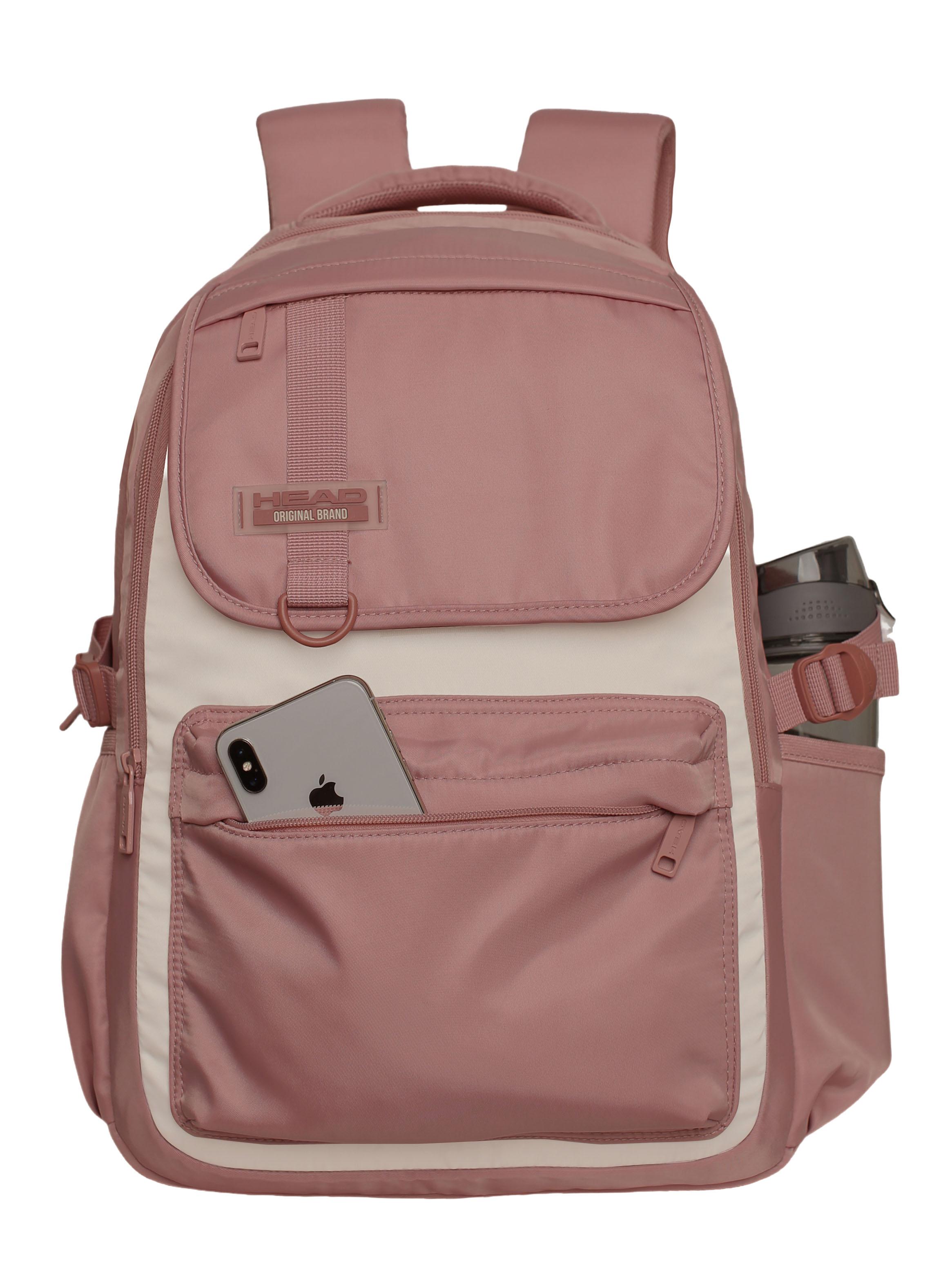 Mochila Laptop Qashqai Color Block Rosado-2