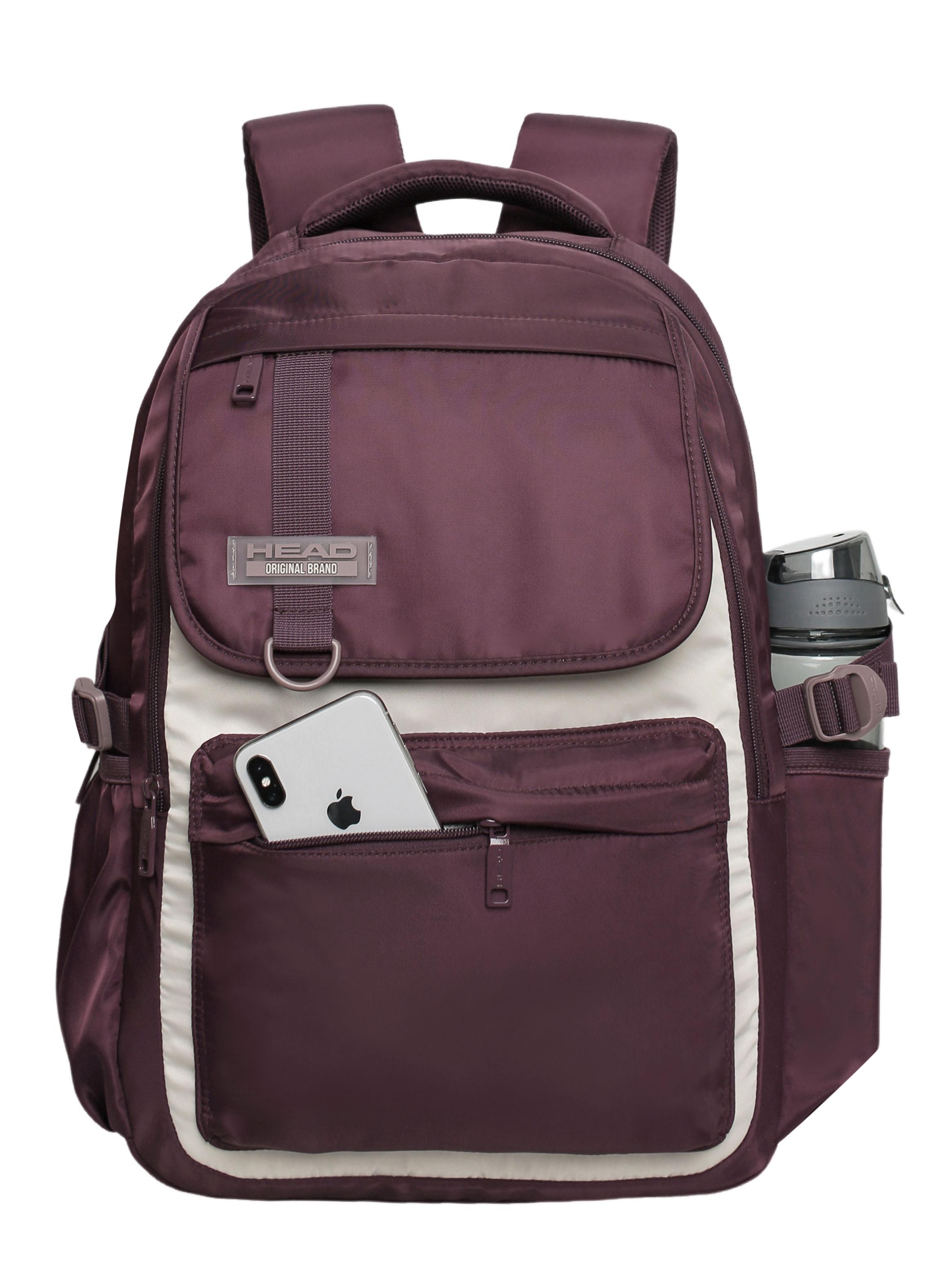 Mochila Laptop Qashqai Color Block Burdeo-2
