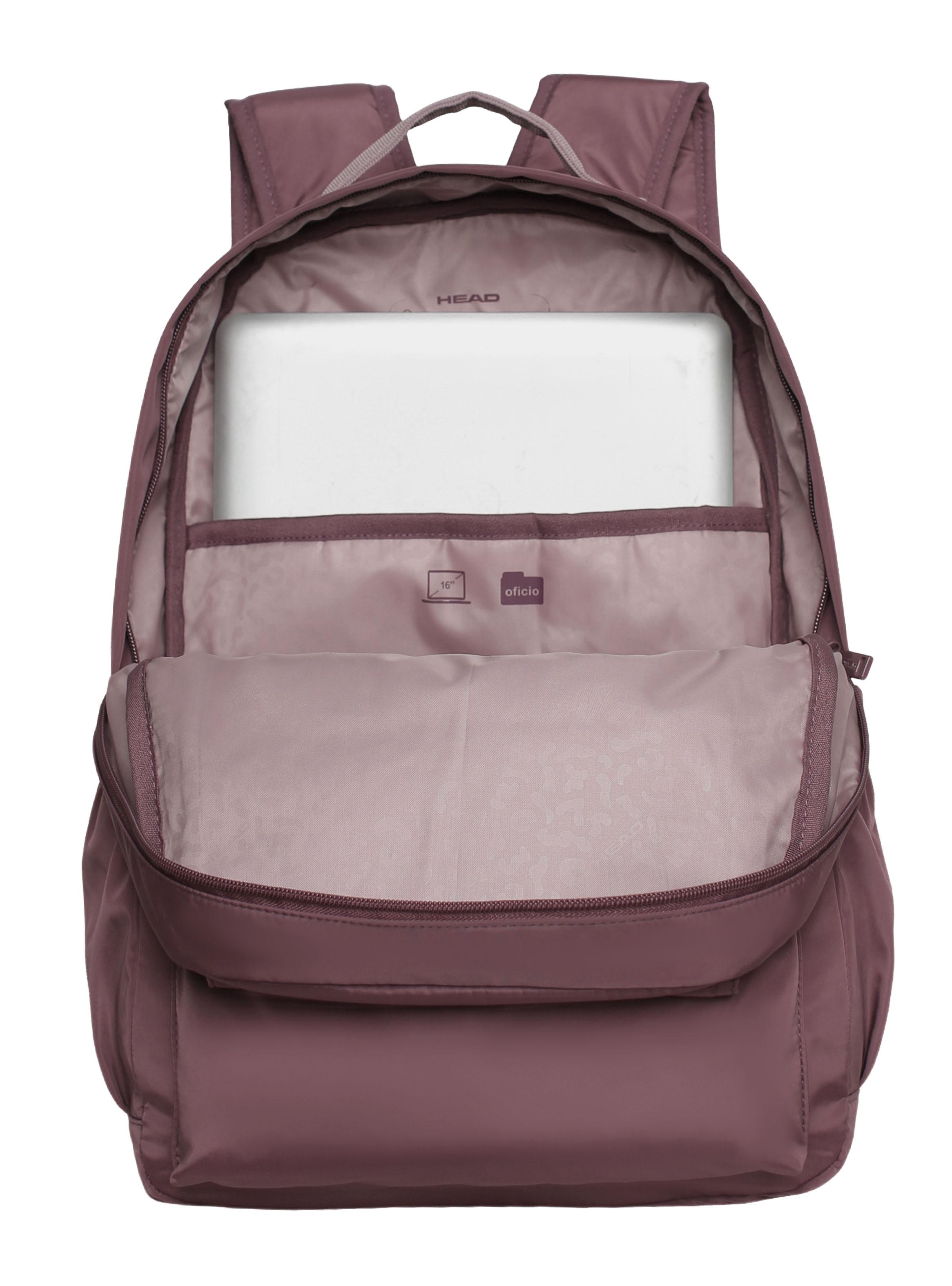 Mochila Laptop Ysho Dark Malva-3