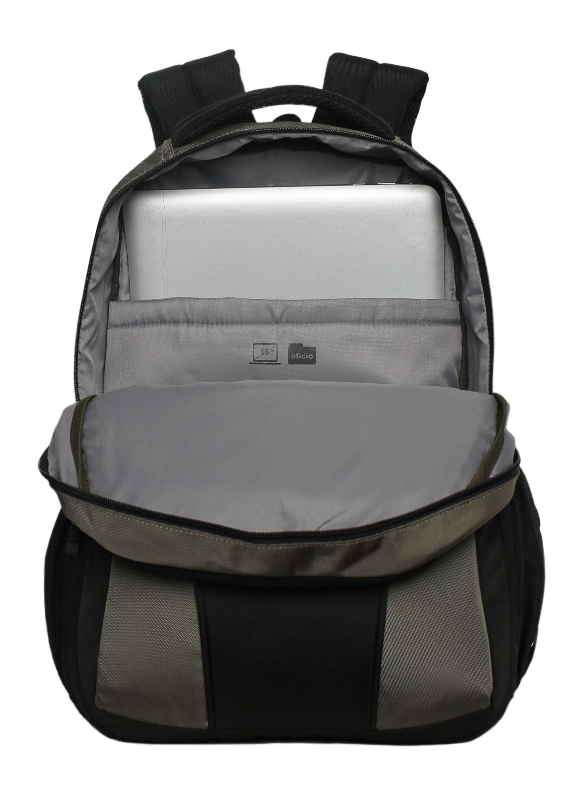 Mochila Notebook Camry Verde Militar-4