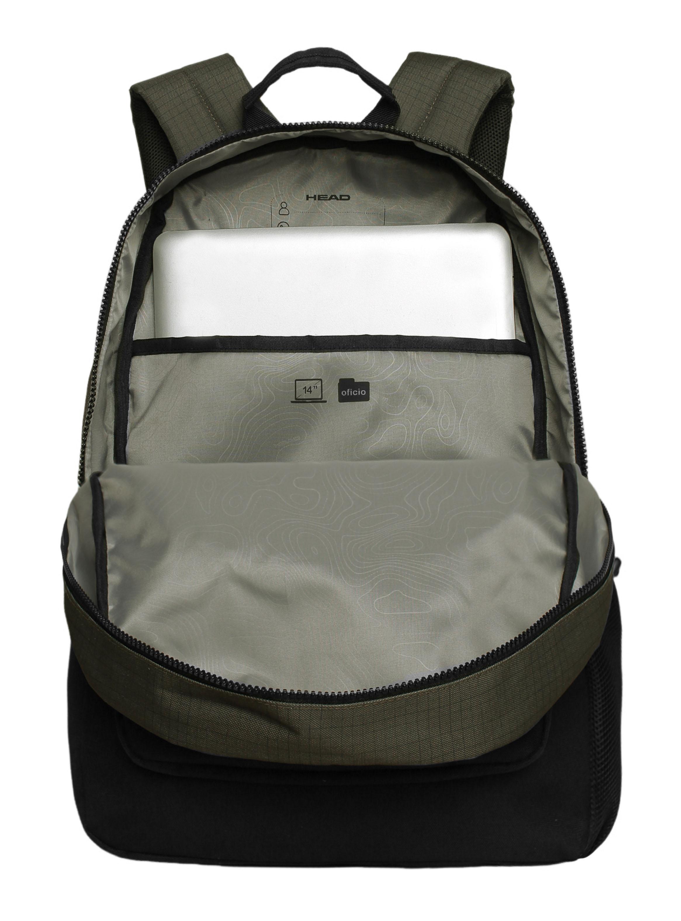 Mochila Laptop Escape Cuadros Verde-3