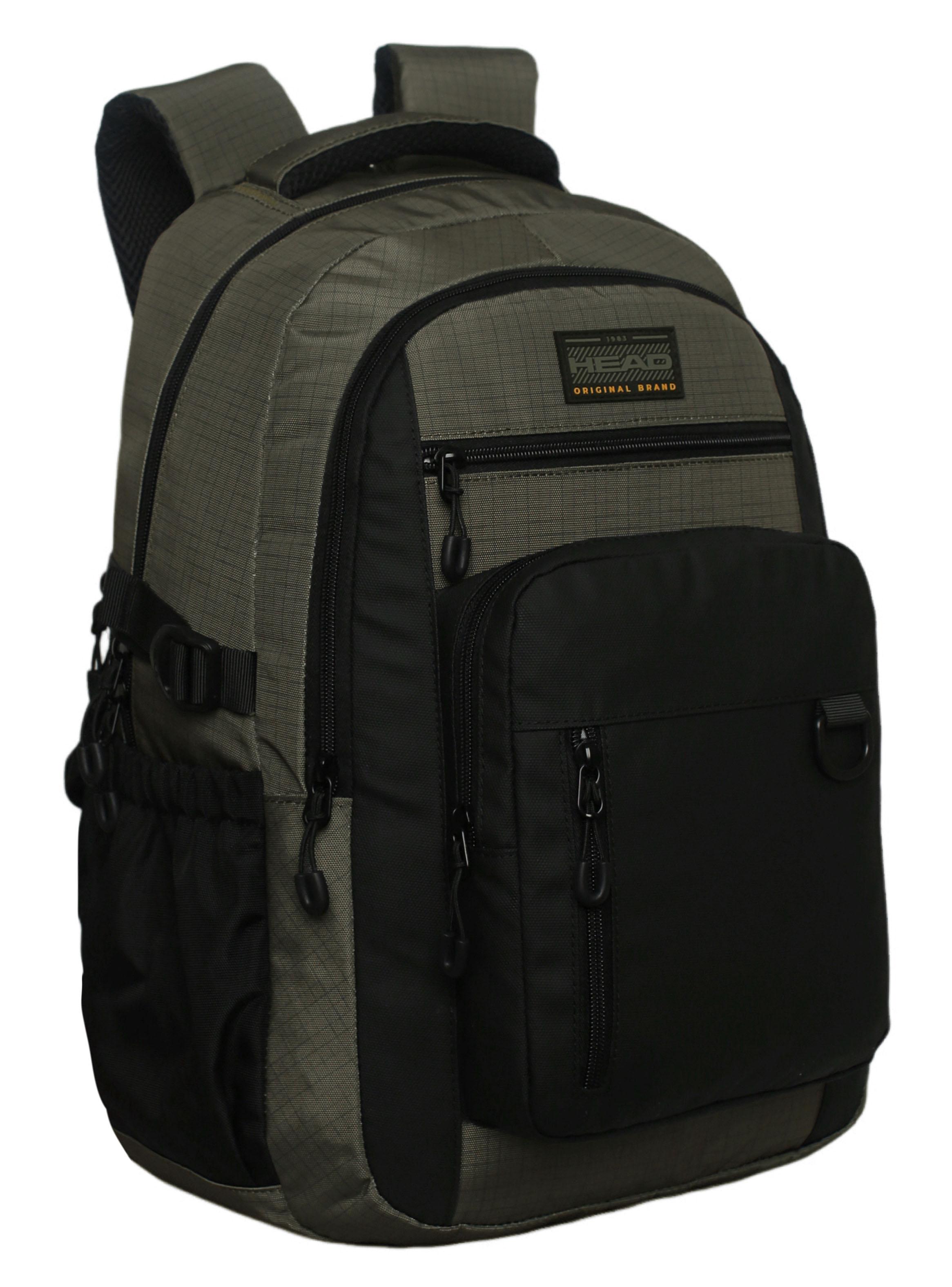 Mochila Notebook Optima Cuadros Verde-2