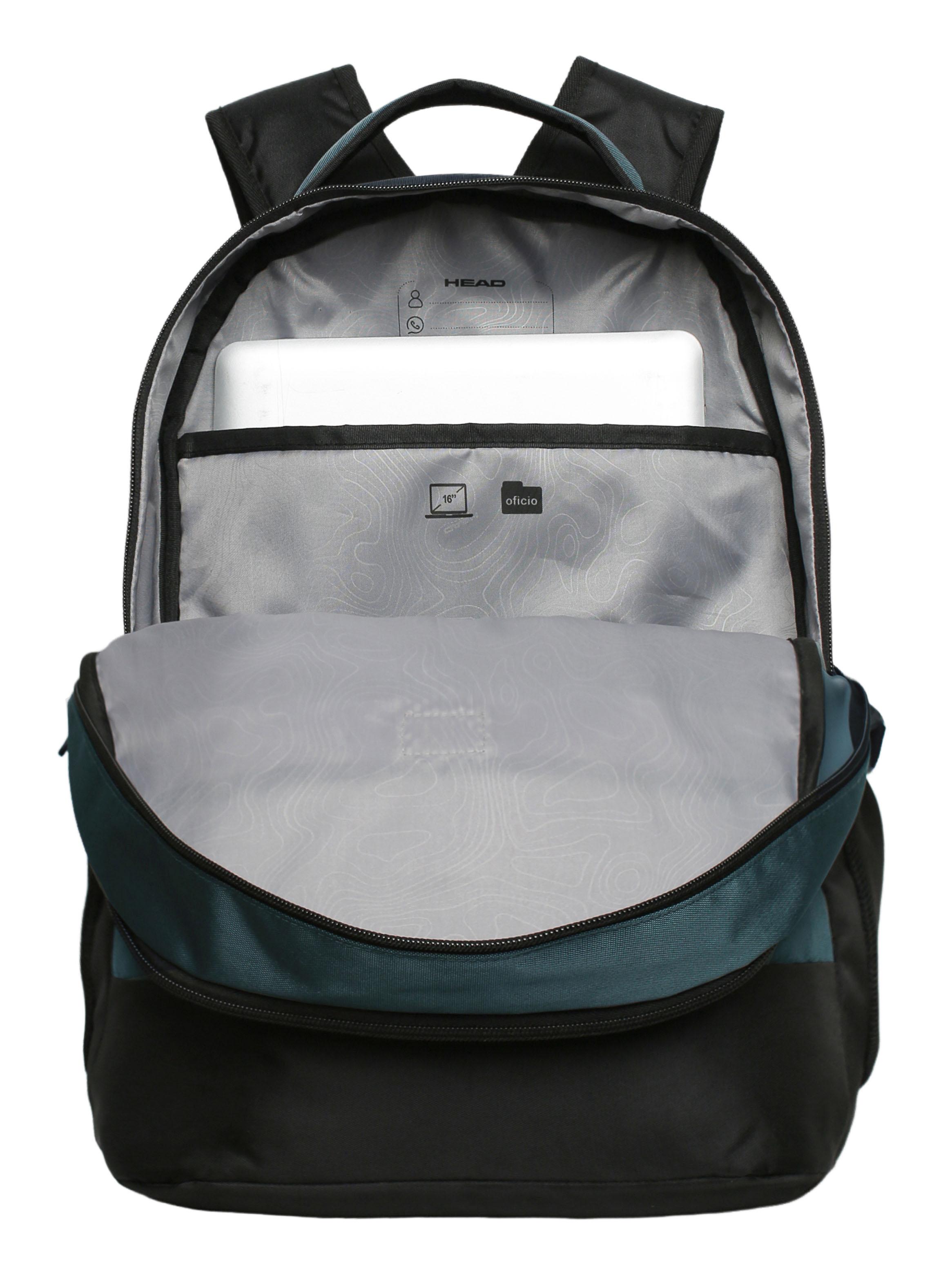 Mochila Notebook Velar Juvenil Petróleo-3