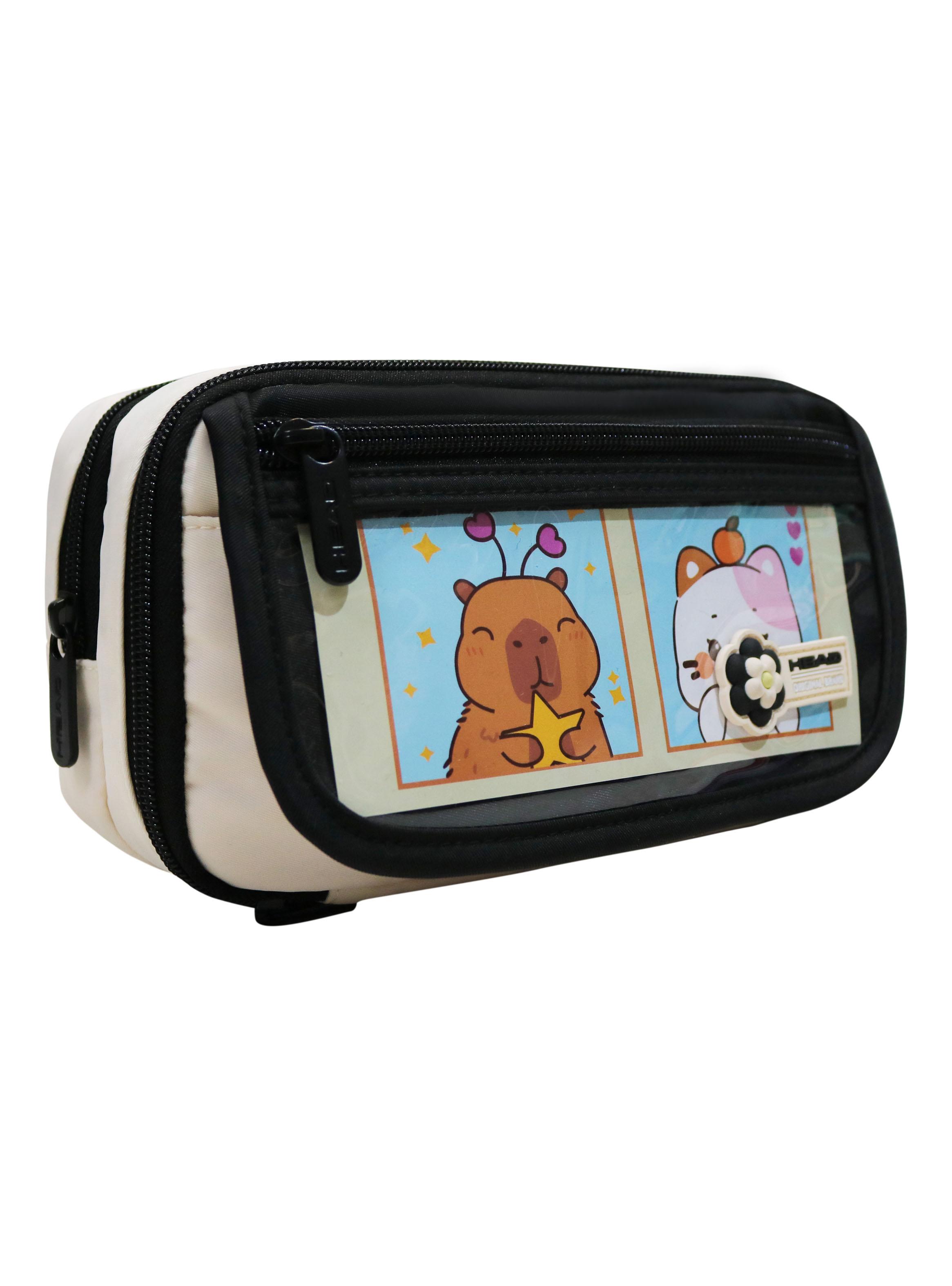 Estuche Grande Pencil Color Block Negro-2