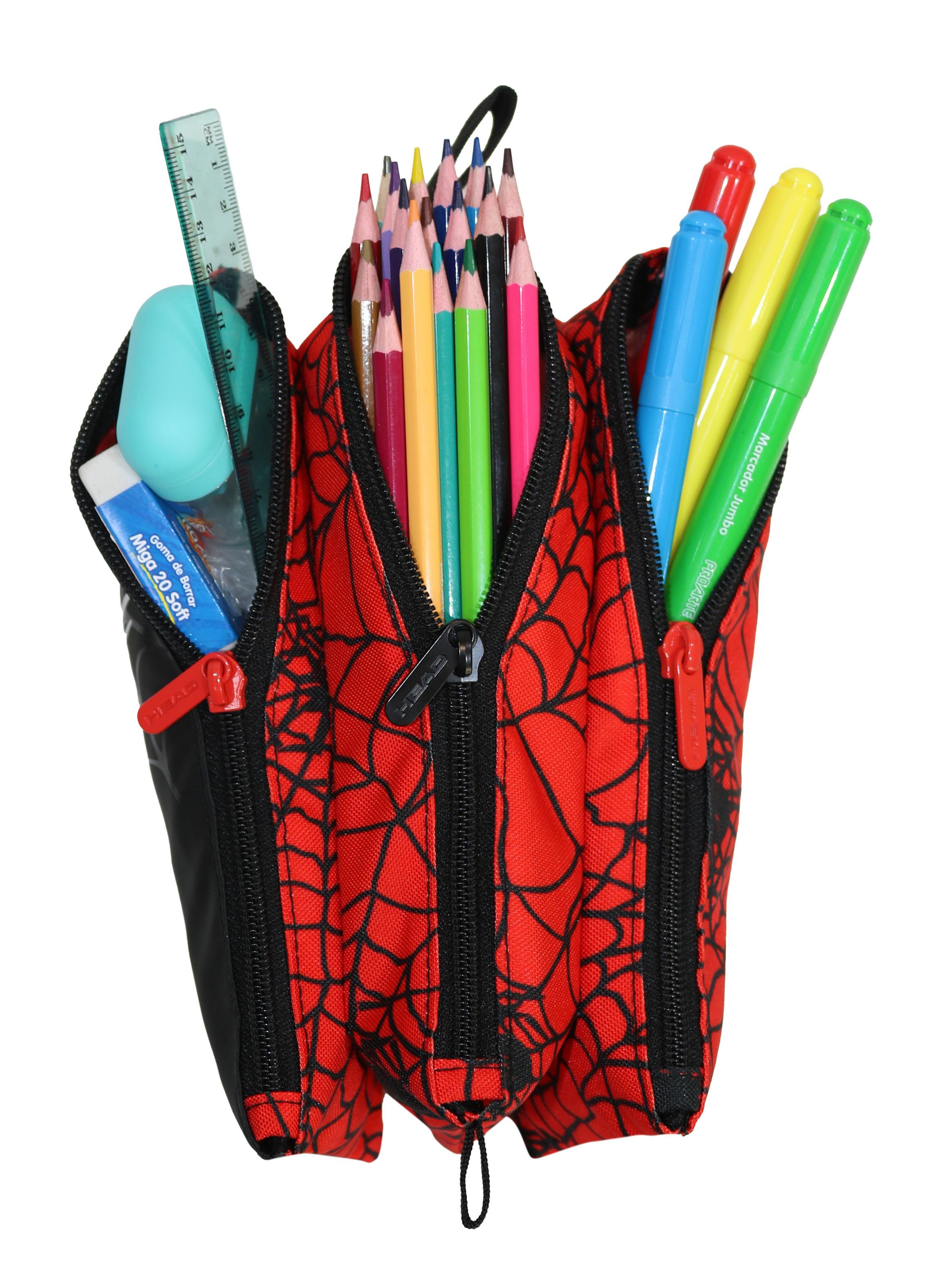 Estuche Celerio Infantil  Araña Rojo-4