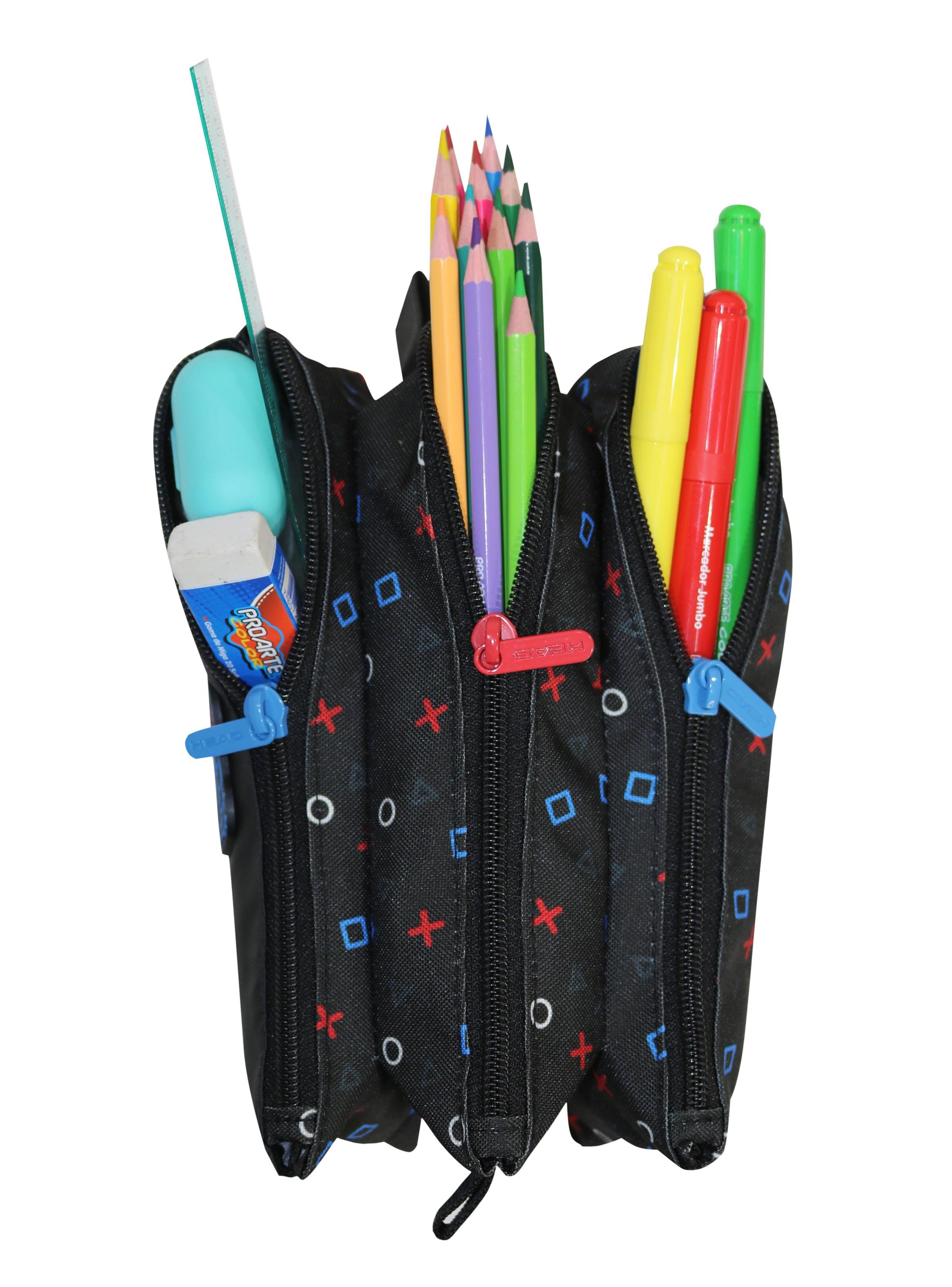 Estuche Celerio Infantil  Gamer Negro-3