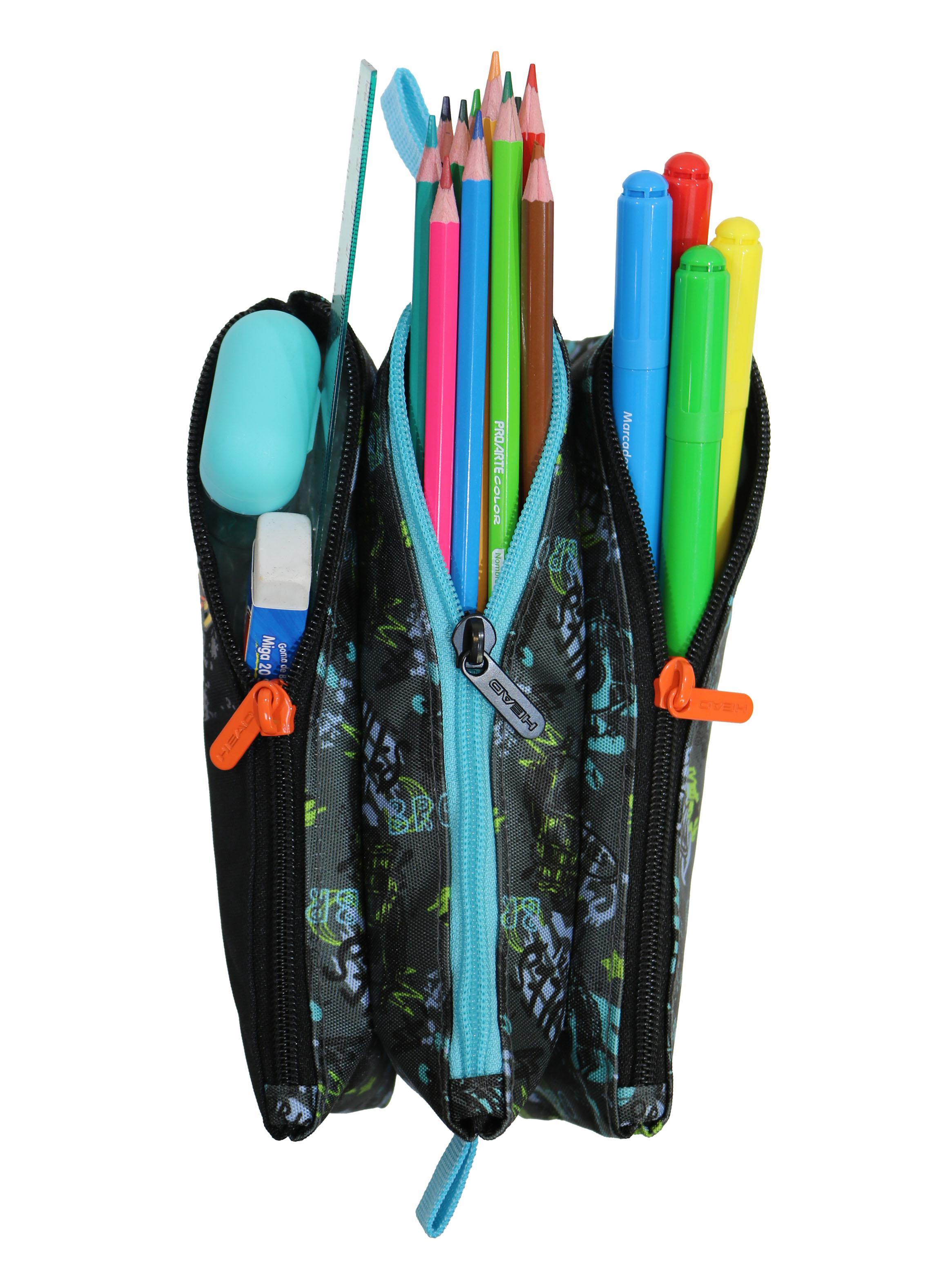 Estuche Celerio Infantil Monster Truck Negro-3