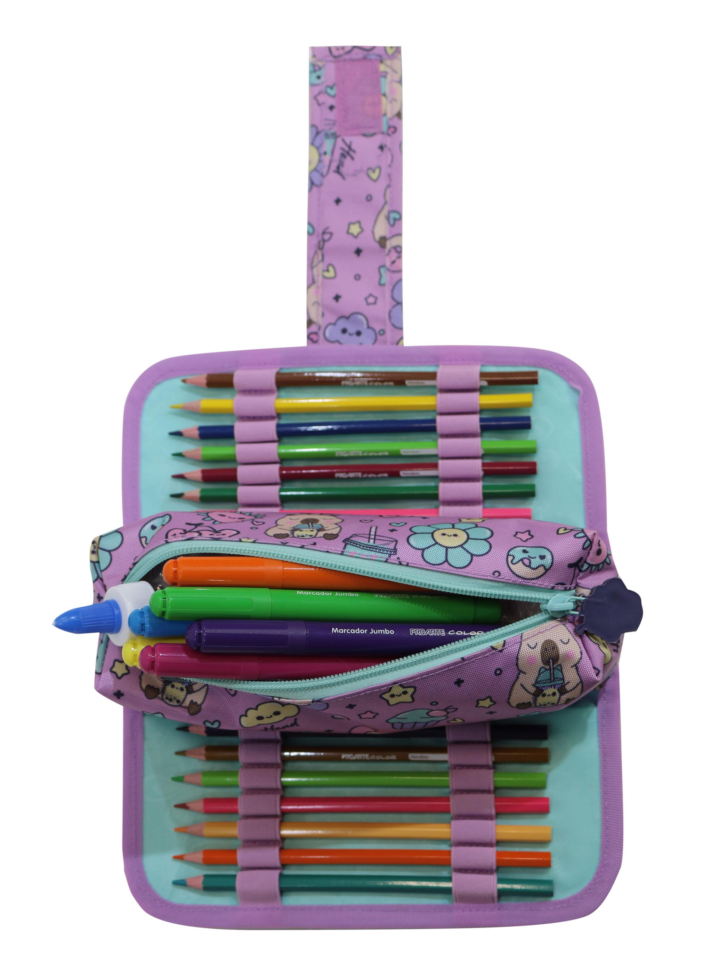 Estuche Cherry Infantil Capibara Morado-4
