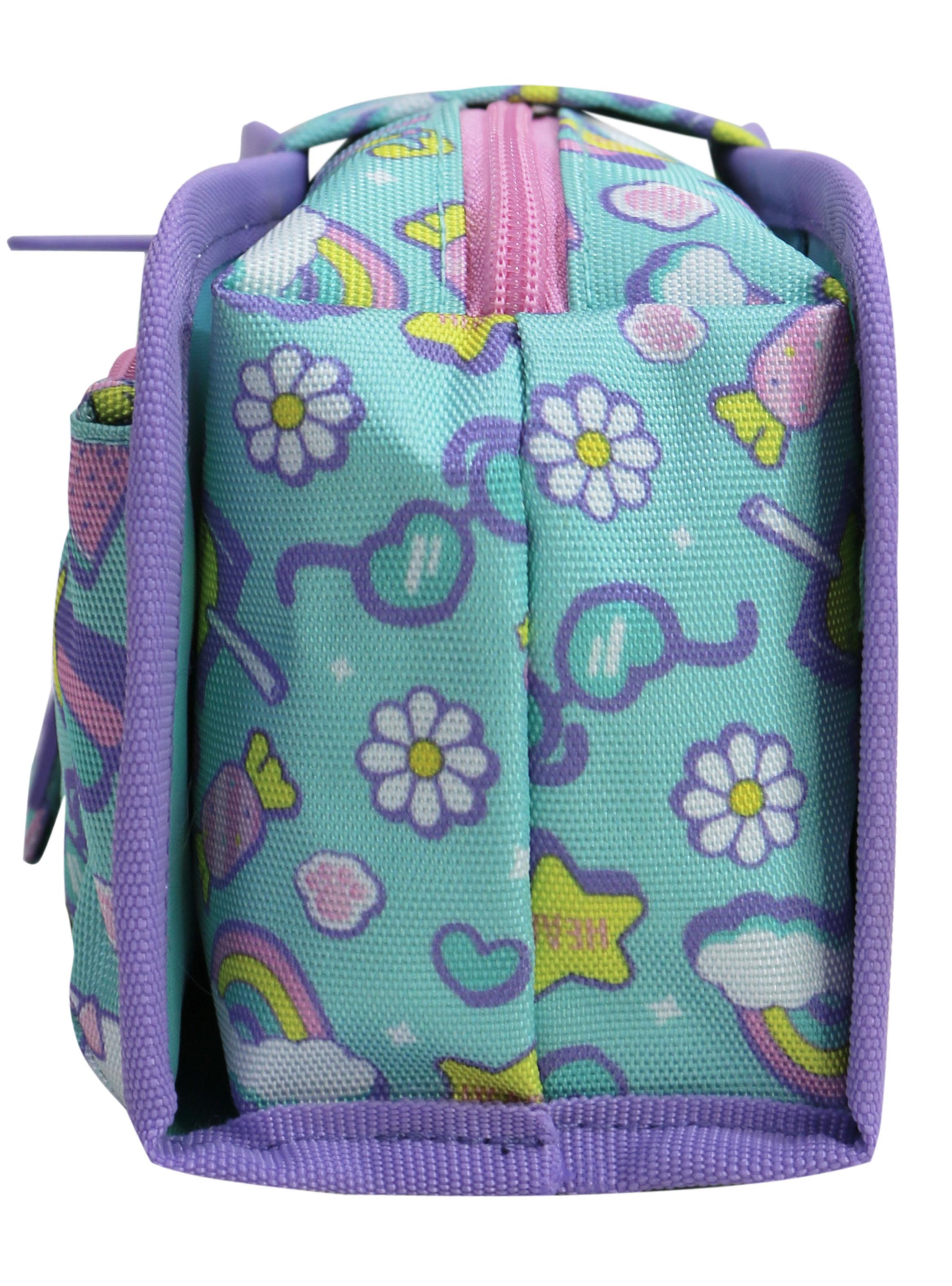 Estuche Cherry Infantil Cat Print Menta-3