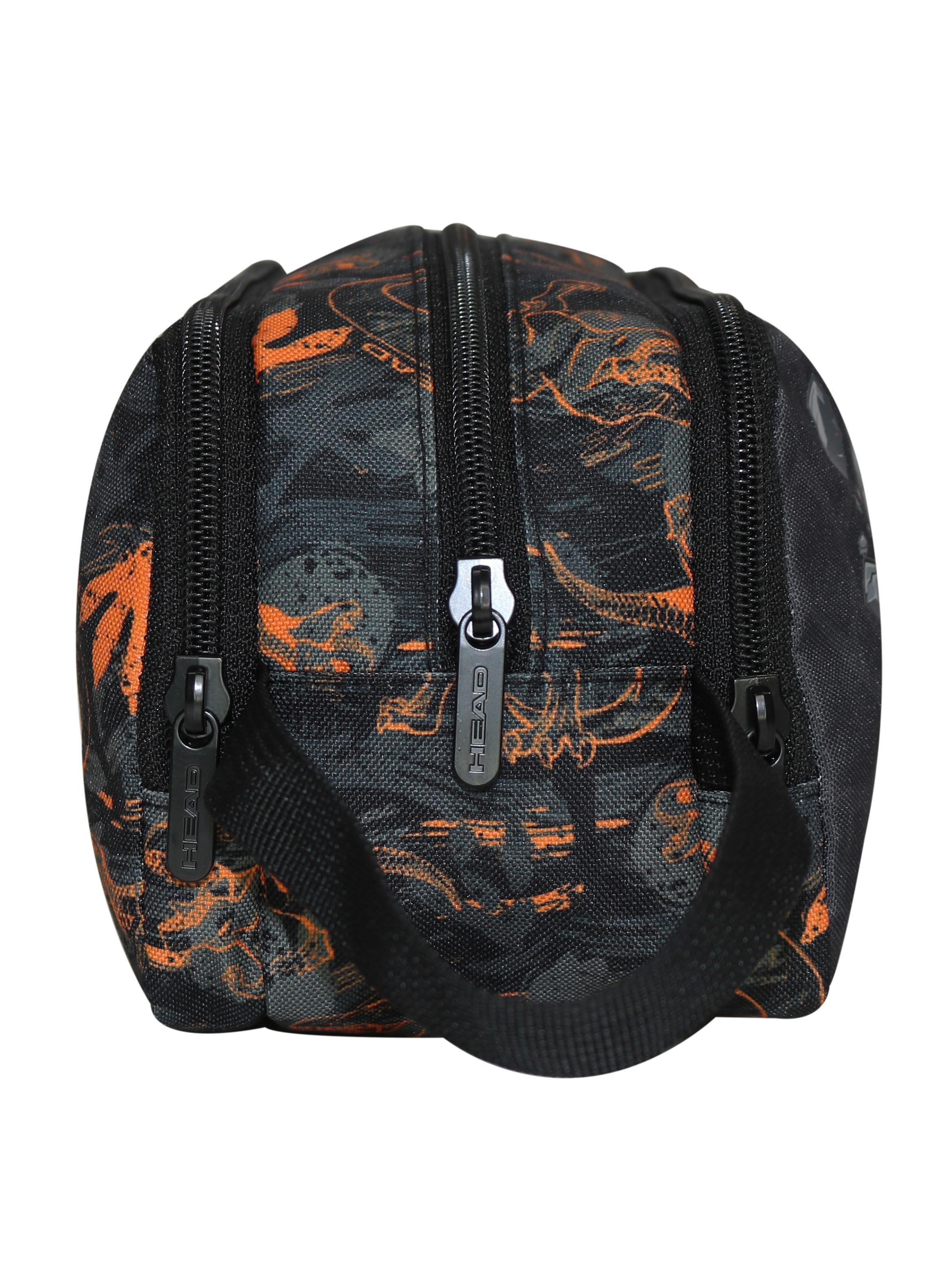 Estuche Grande Atos Dinosaurio Naranjo-4