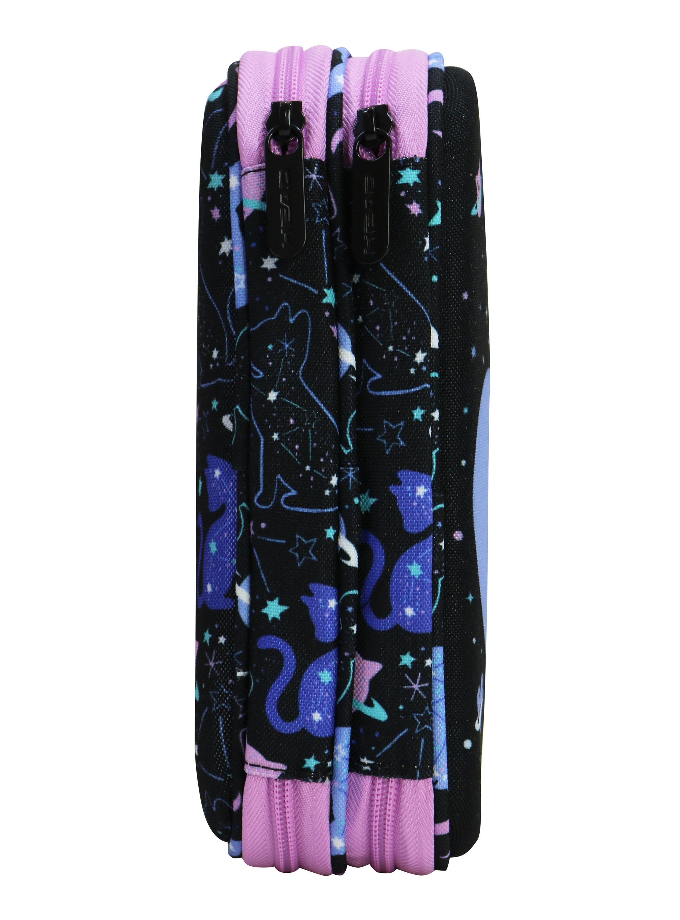 Estuche infantil Rígido Box Space Cat Negro-4