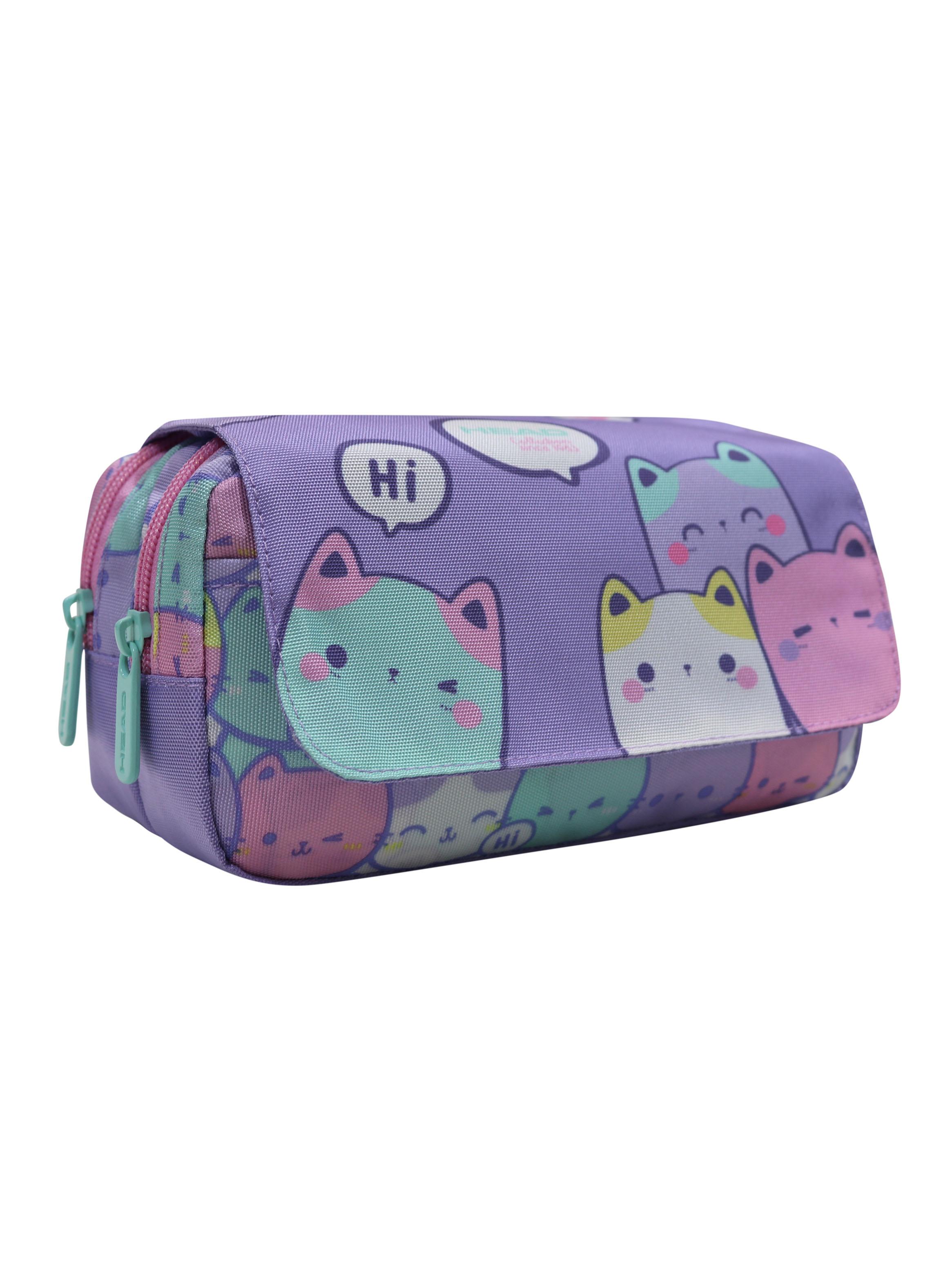 Estuche Infantil Eraser New Gatos Pastel-2