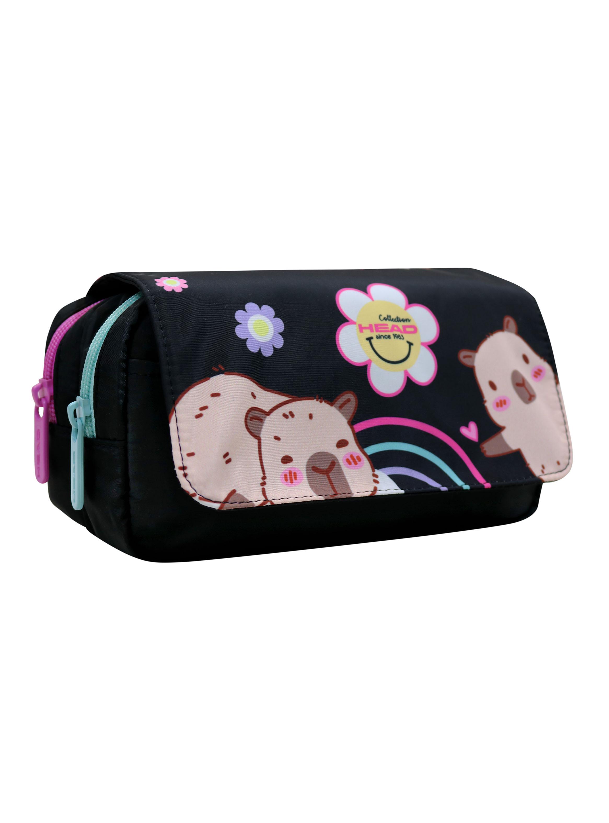 Estuche Infantil Eraser Capibaras Negro-2