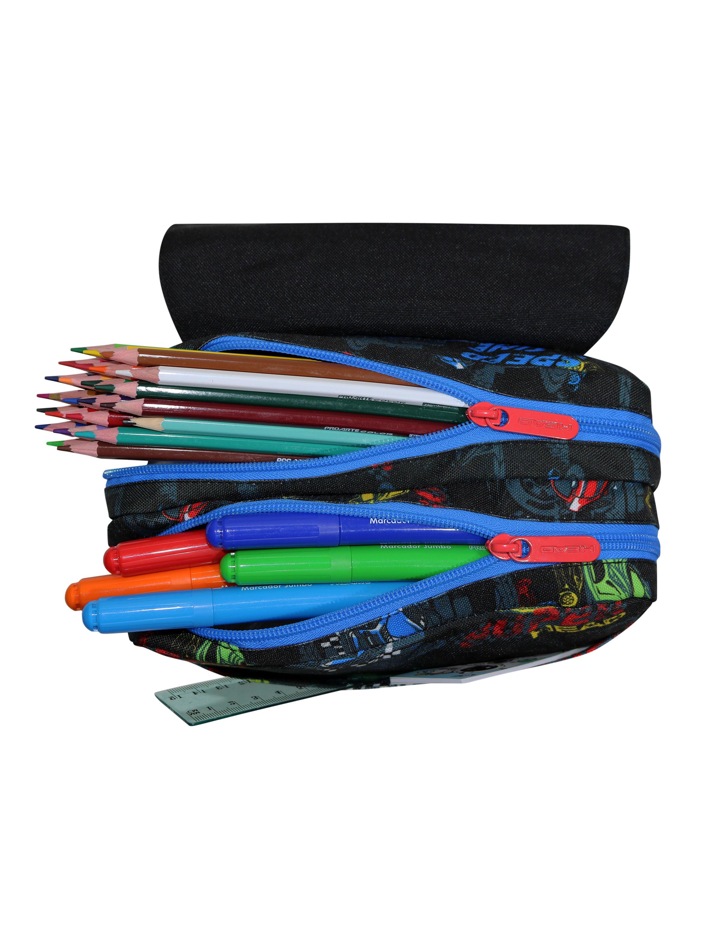 Estuche Infantil Eraser Speed Car Negro-3