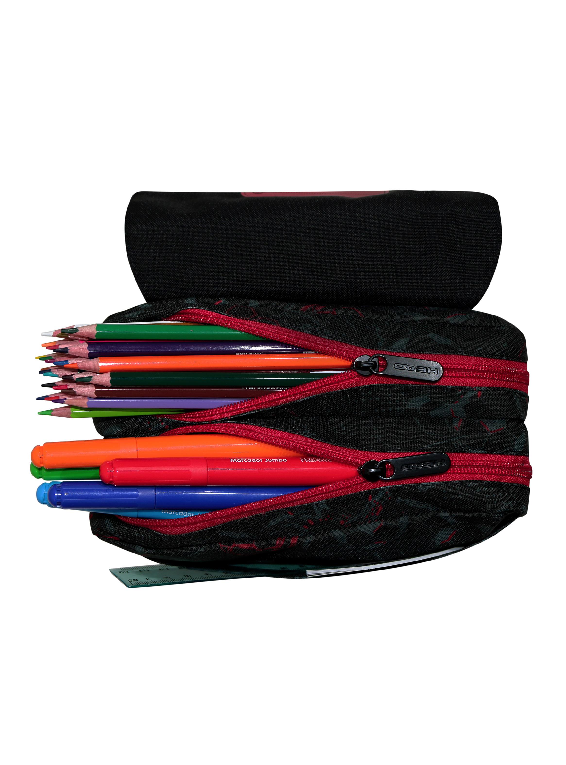 Estuche Infantil Eraser Soccer Negro-3