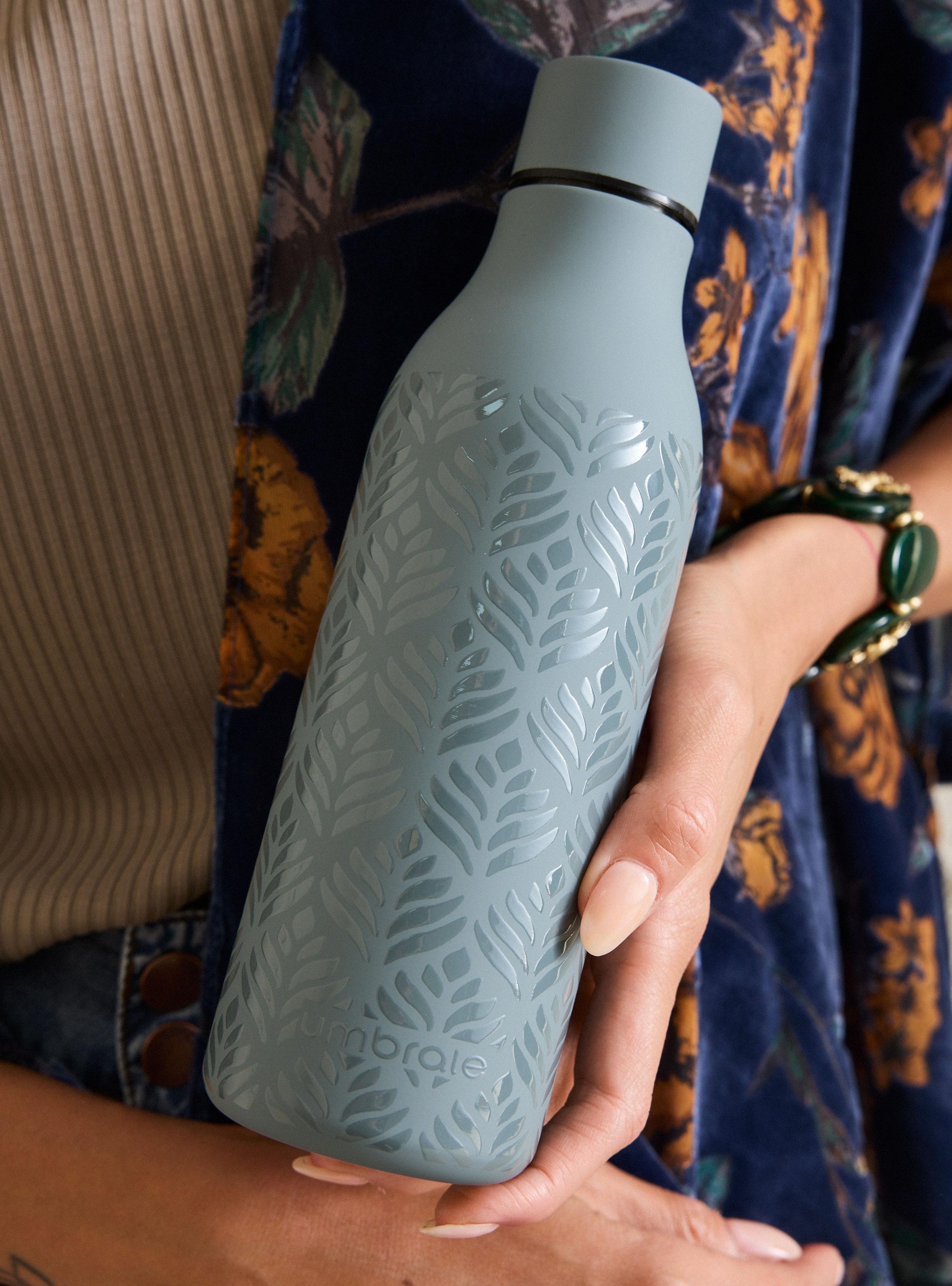 Botella de Agua con Estampado Brillante de Acero Inoxidable-4