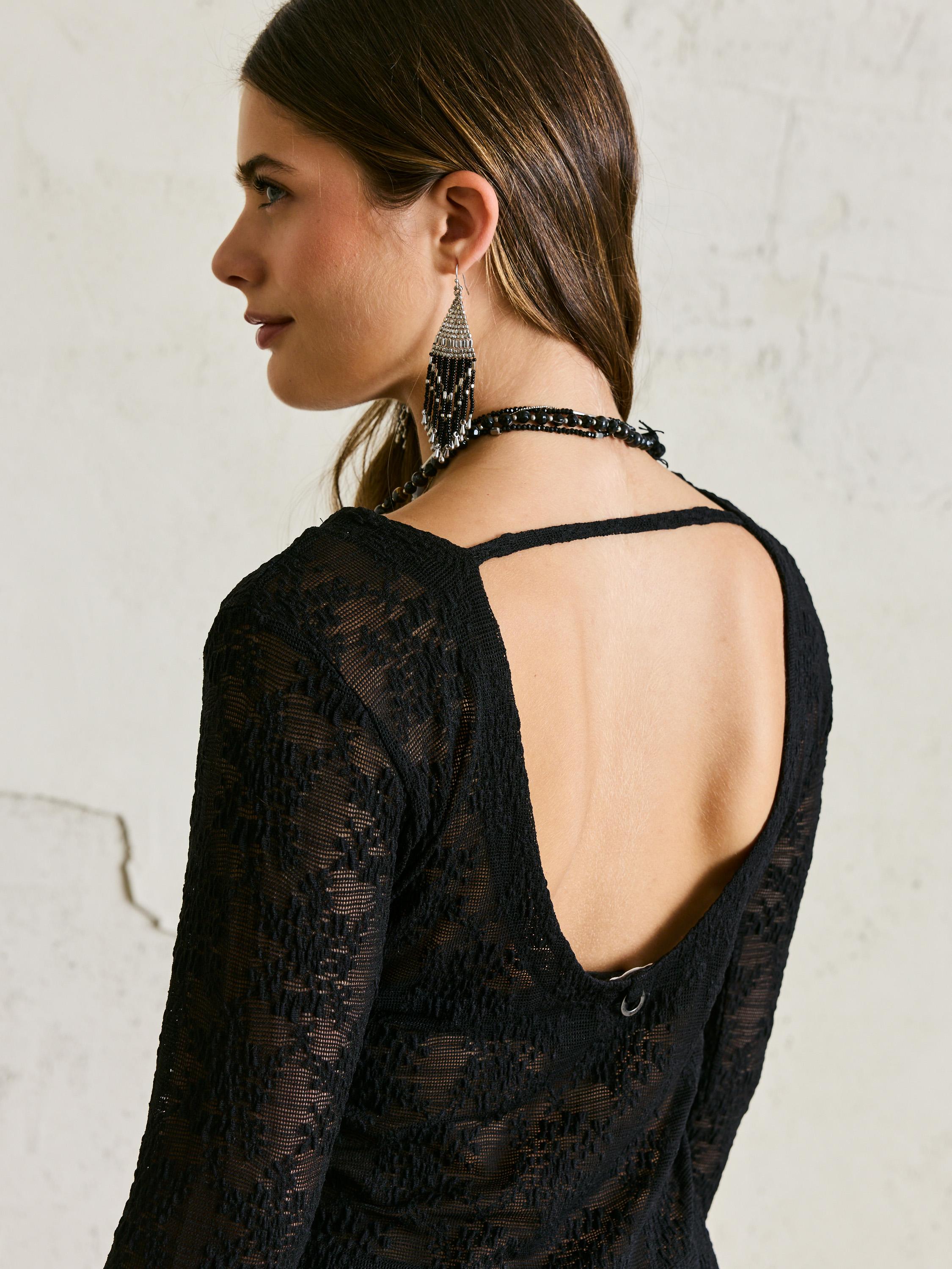 Polera Encaje Escote en Espalda-3