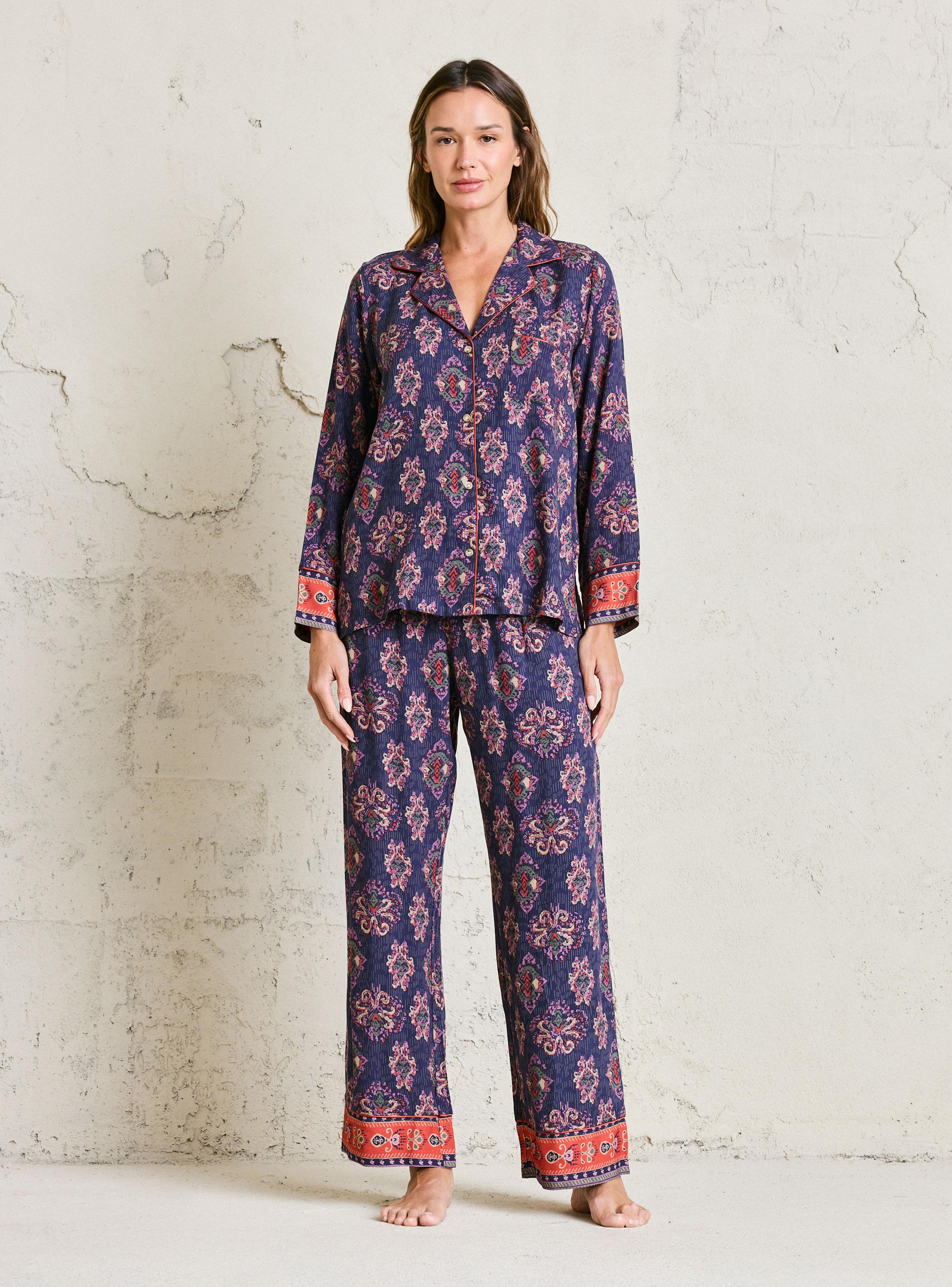 Pijama 2 Piezas Full Estampado Aplicación Satín-4