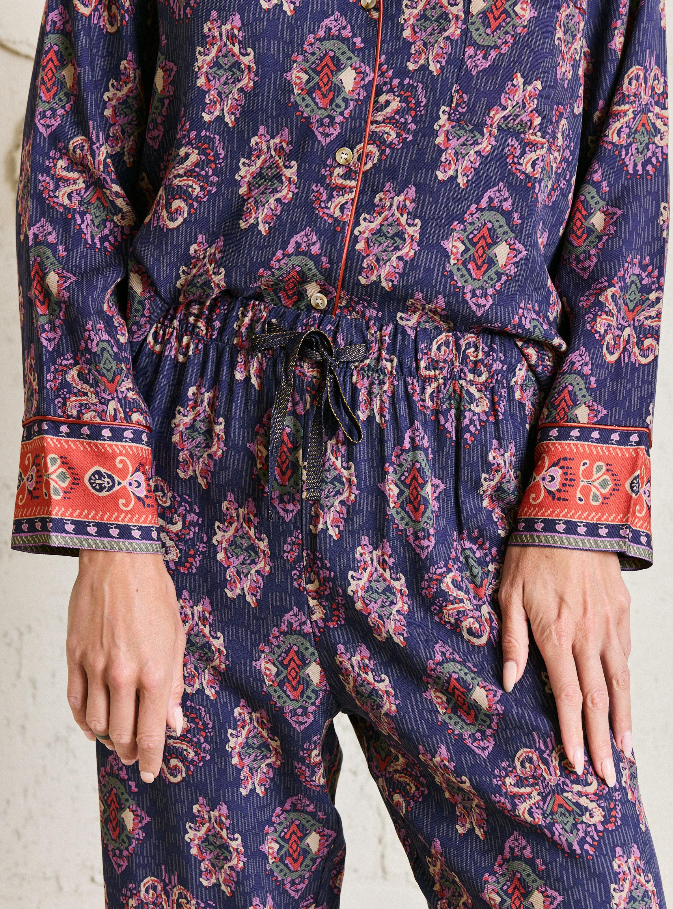 Pijama 2 Piezas Full Estampado Aplicación Satín-3