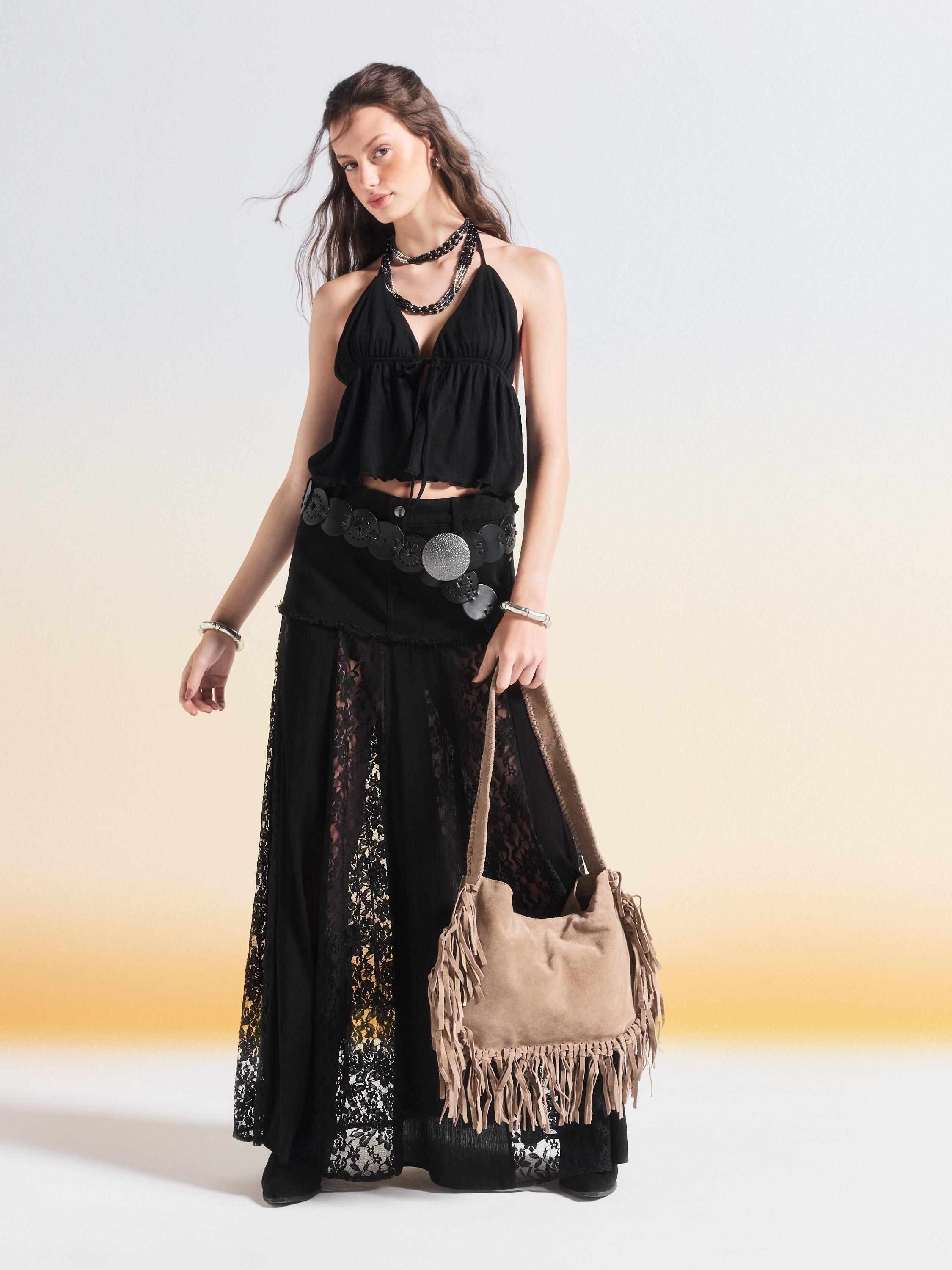 Polera Cut Out Pabilos Look Crepé-5