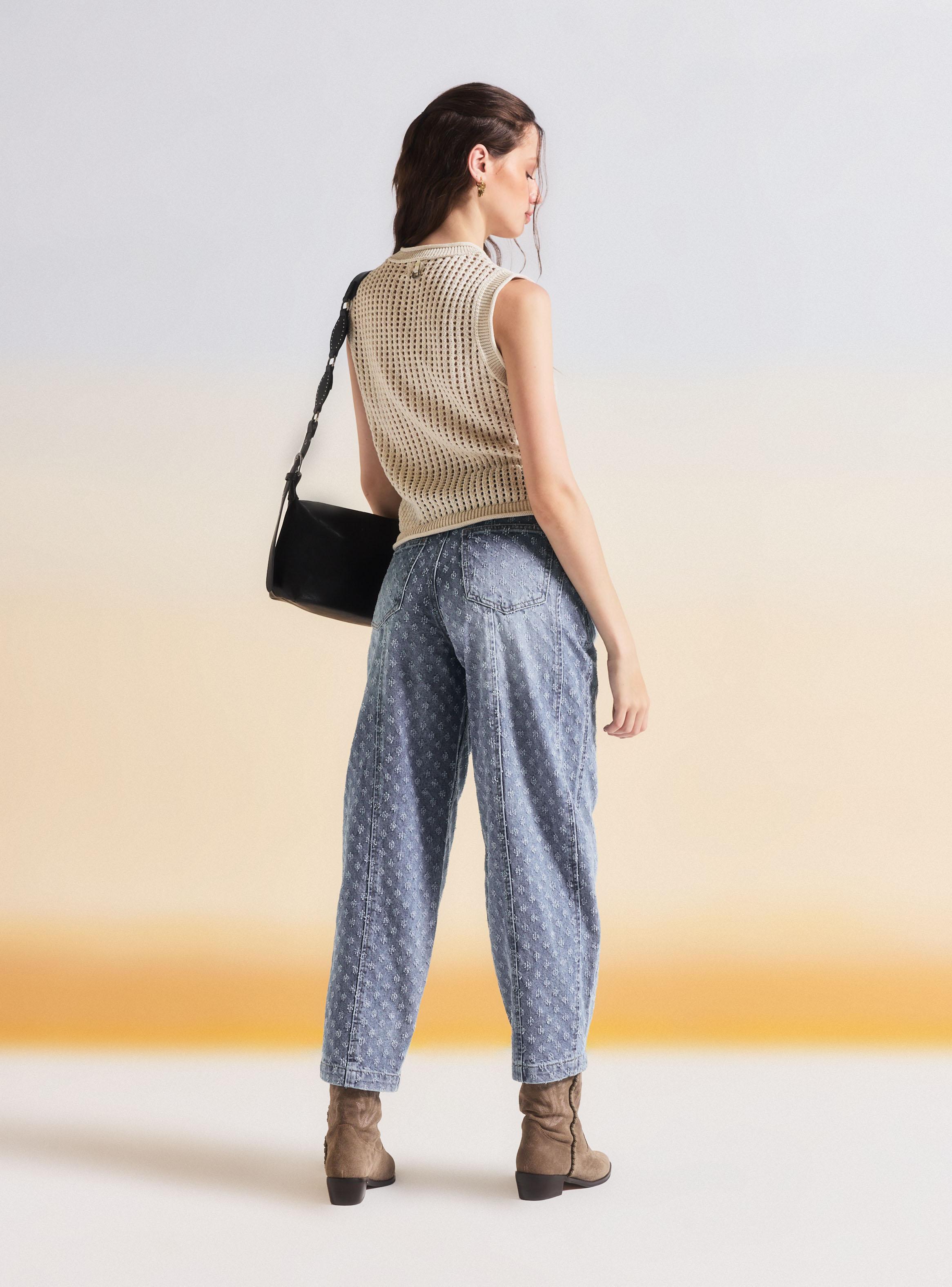 Sweater Look Malla Hilos Brillantes-5