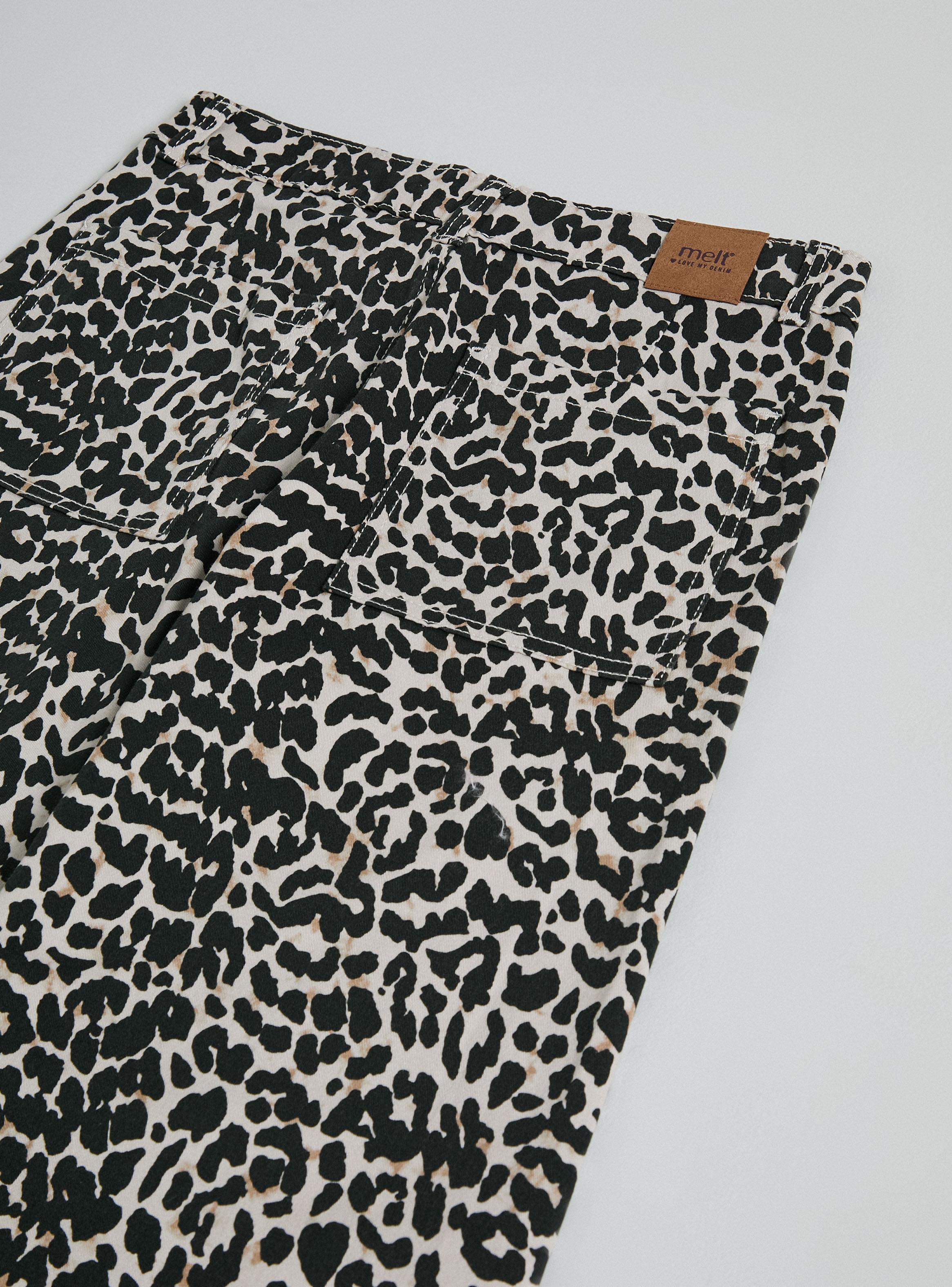 Jeans Animal Print Leopardo Niña-2