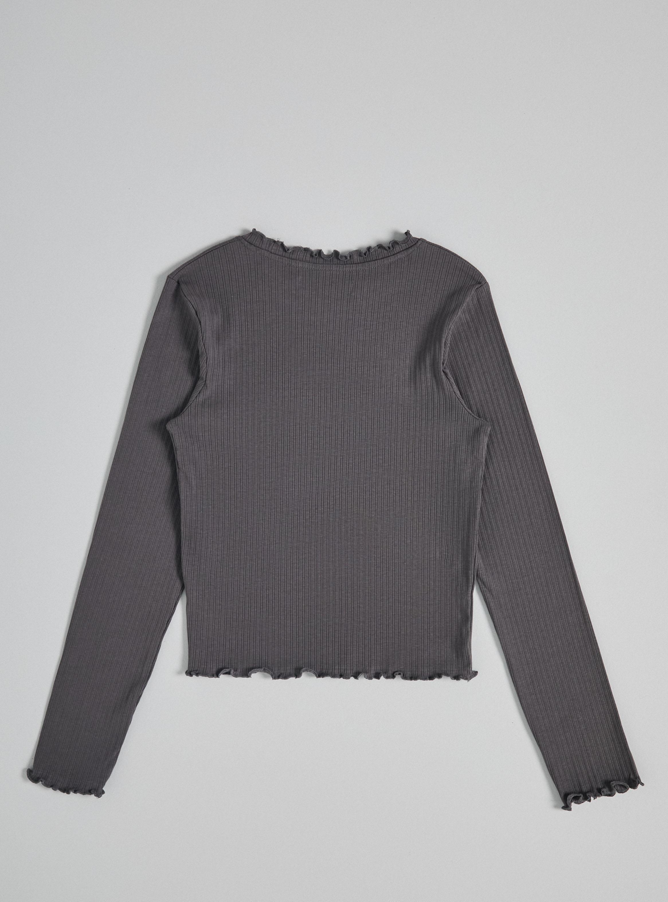 Polera Rib con Rule en la Basta y Puños-2