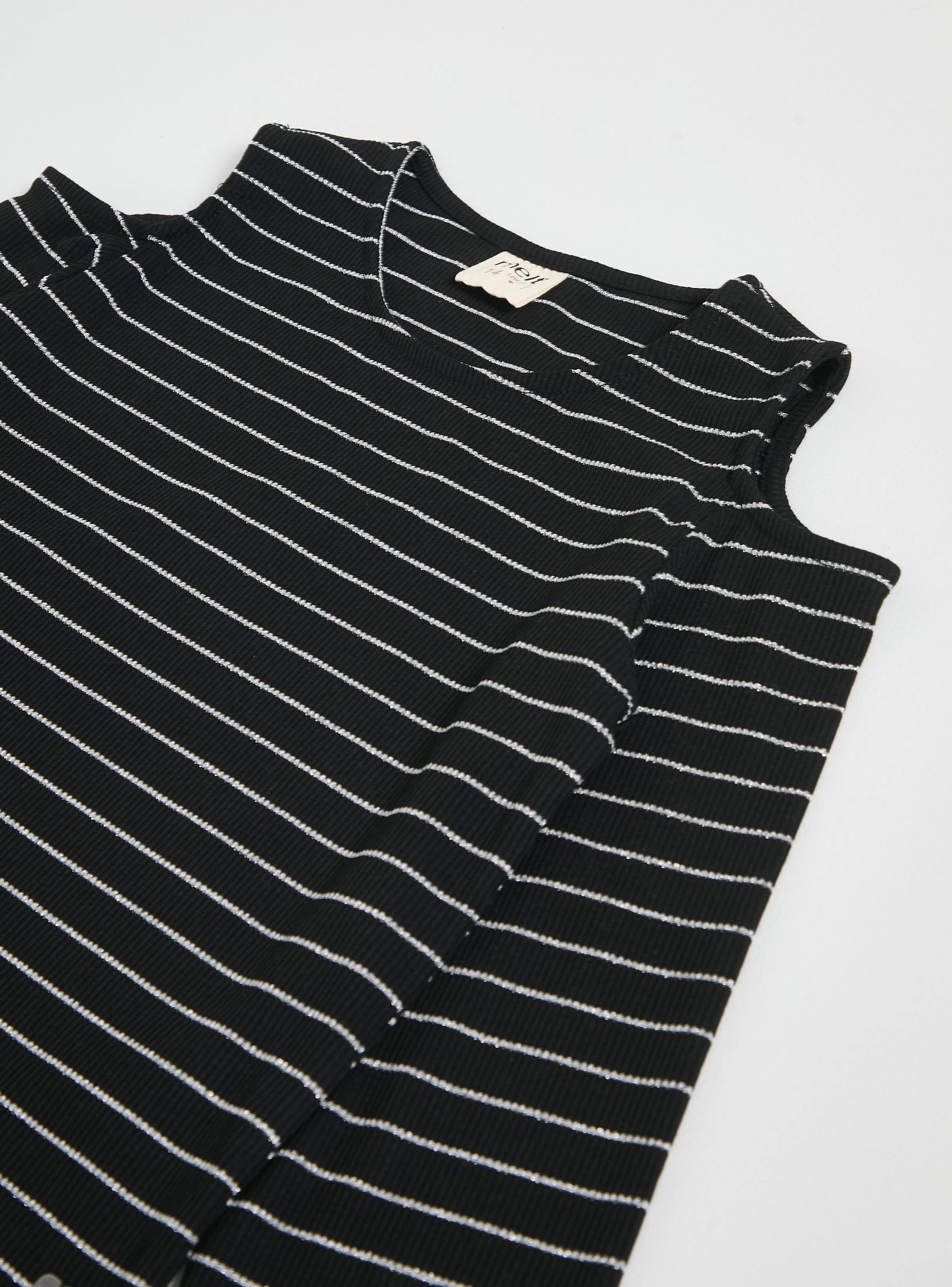 Polera Abertura Hombros y Rayas Lurex-3