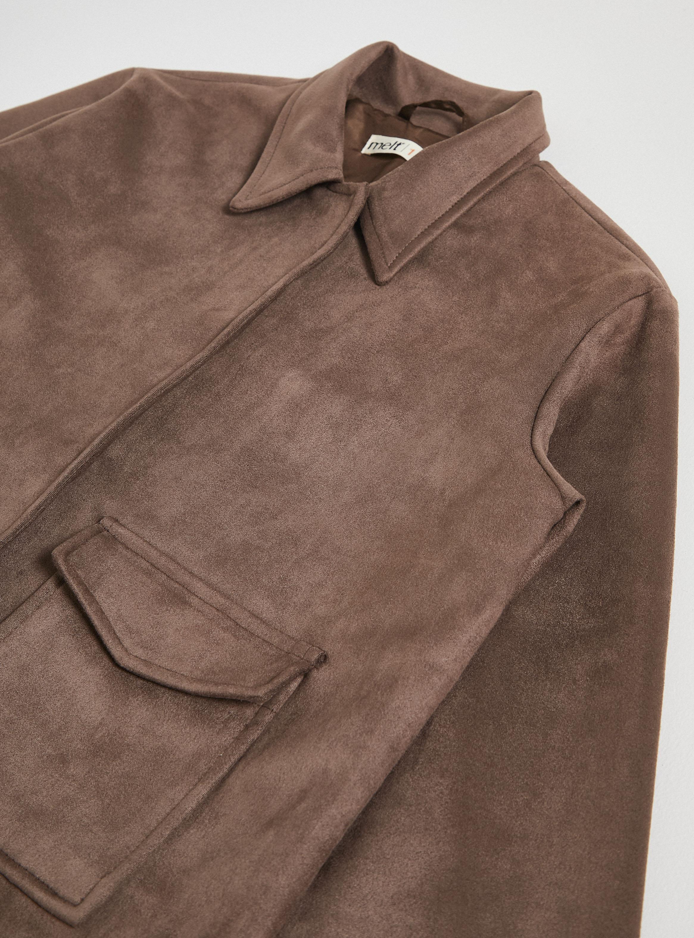 Chaqueta Suede con Bolsillos-3