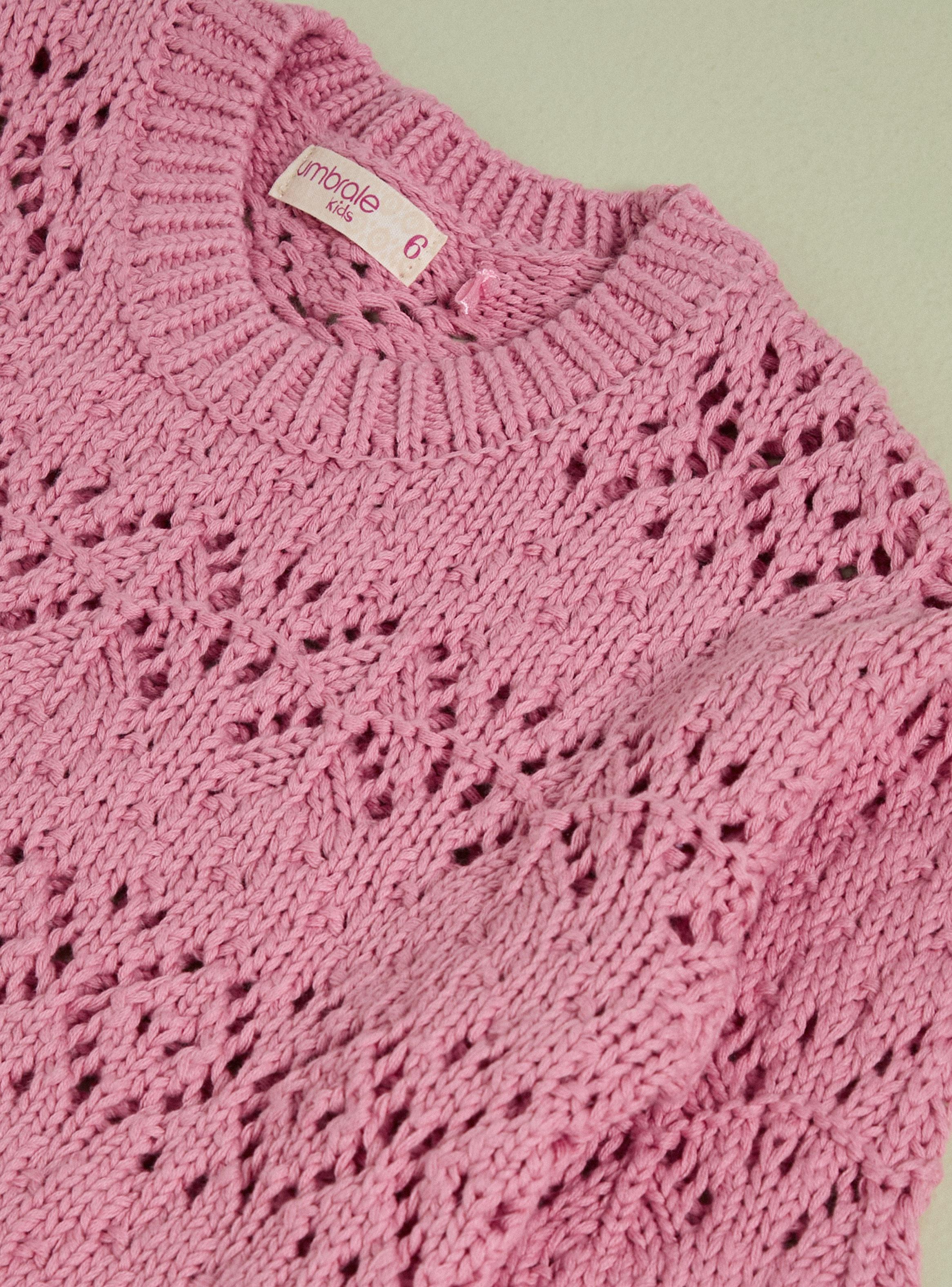 Chaleco Cerrado Calado Niña-3