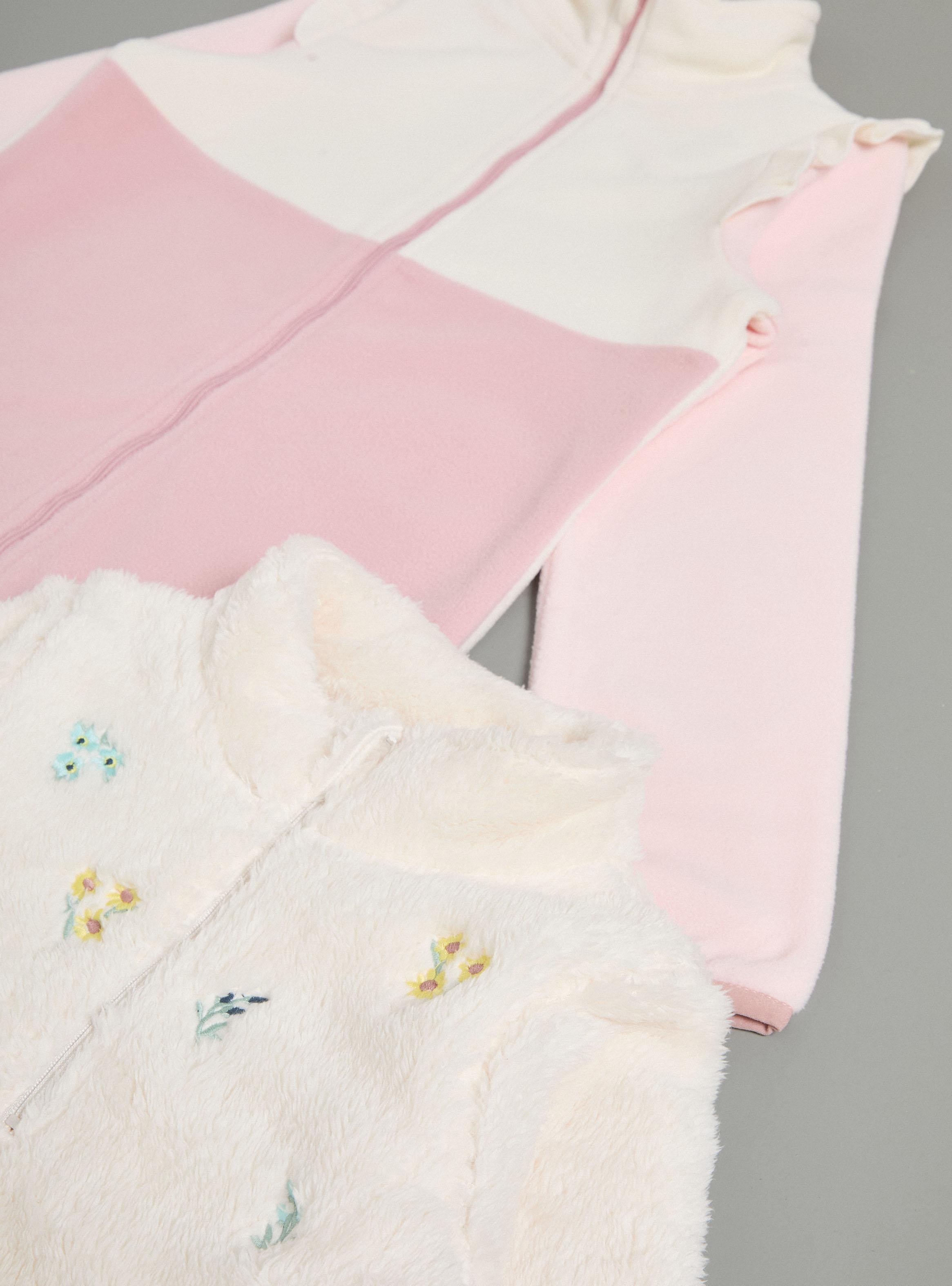 Polerón Bipack con Polera Color Block y otro Bordado-3