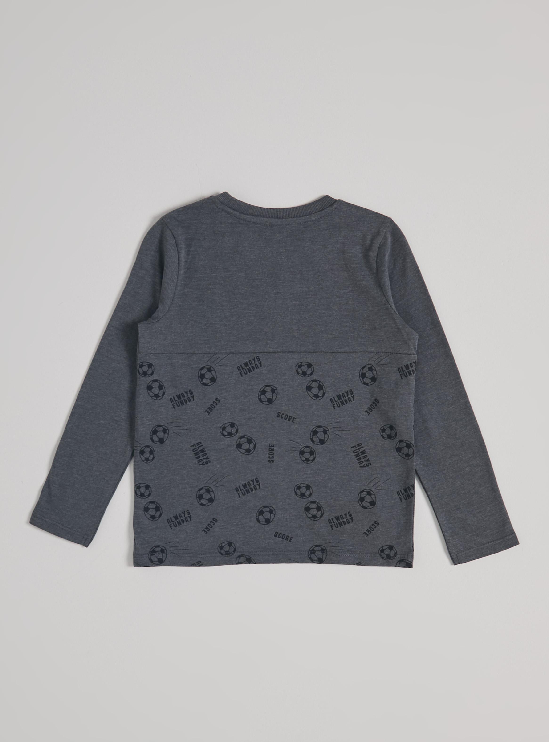 Polera Básica Color Block Estampada-2