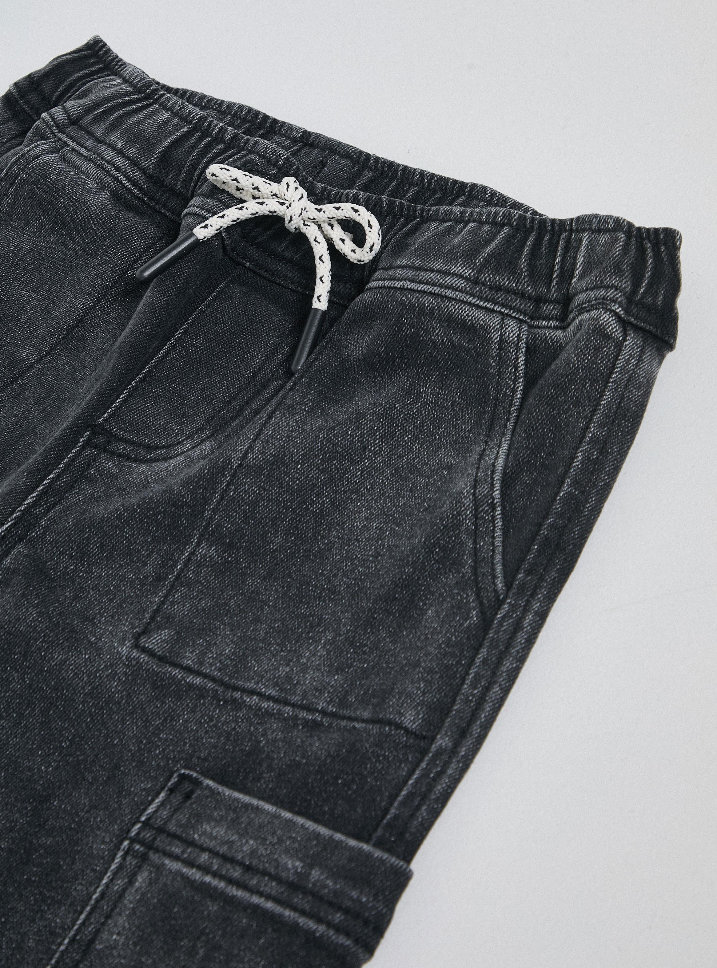 Jeans Cargo Acid Wash Algodón-3