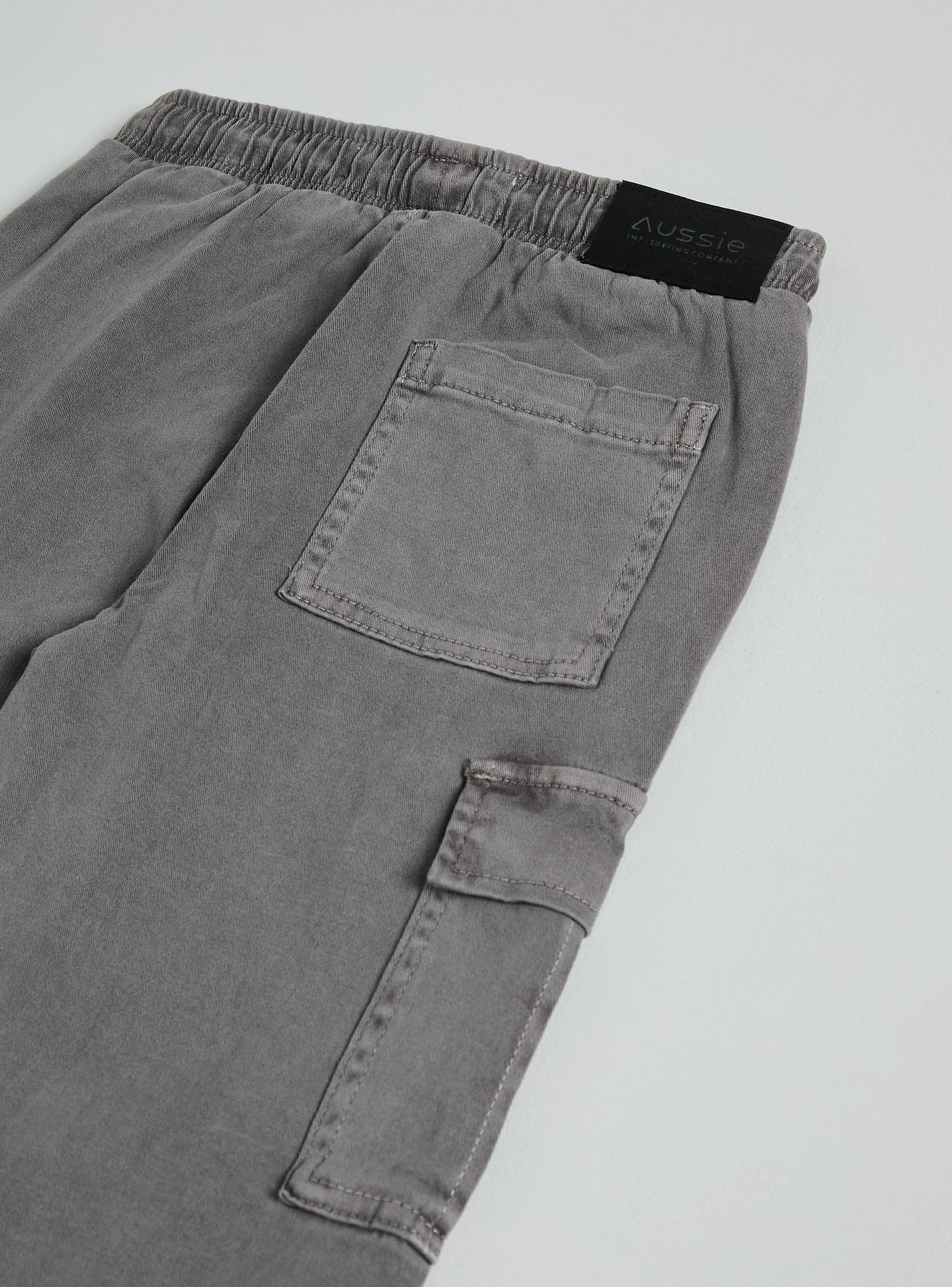 Pantalón Straight Fit Bolsillo Cargo Algodón Niño-2