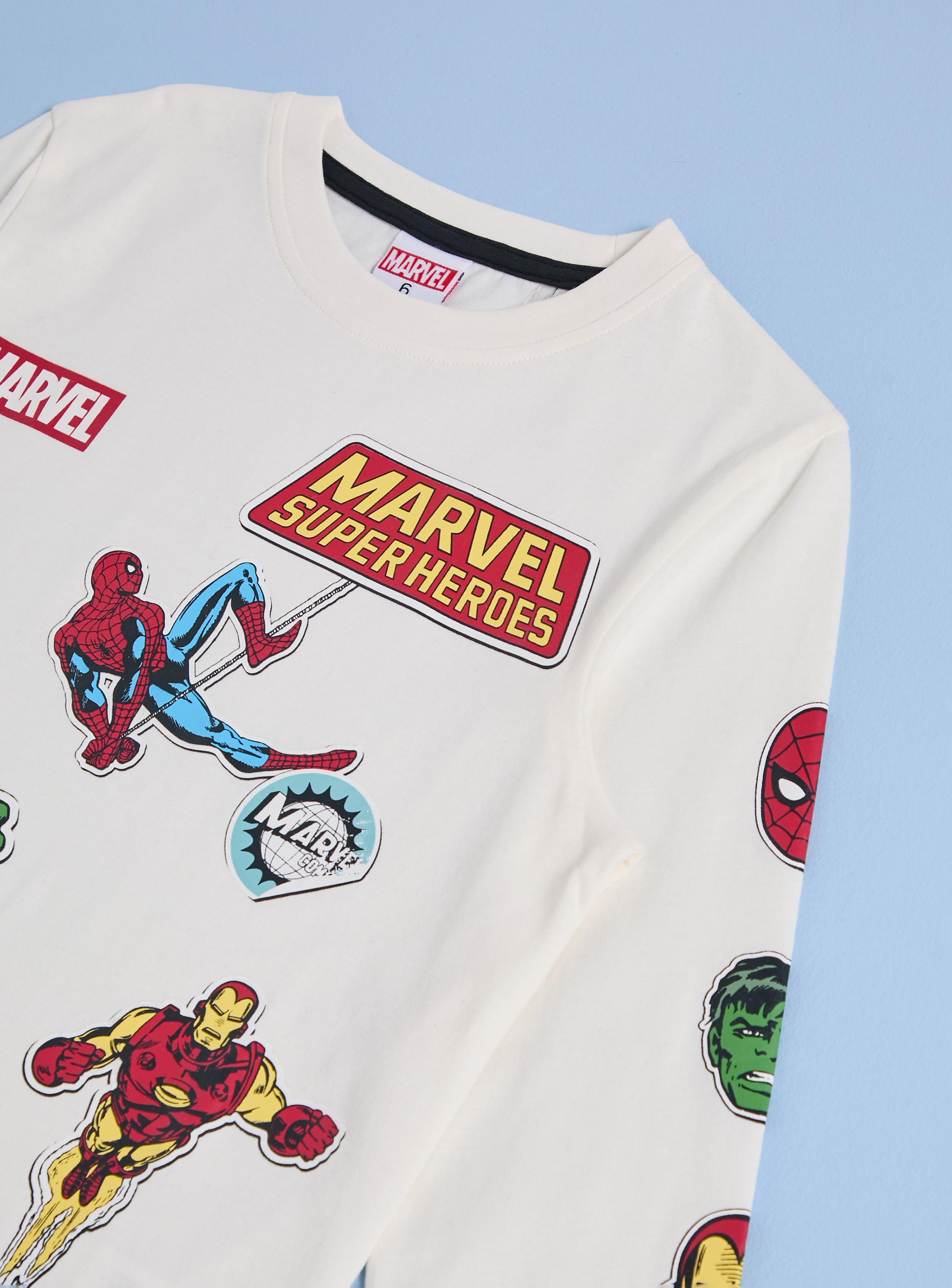 Polera Estampado Personajes Marvel Cómics-3