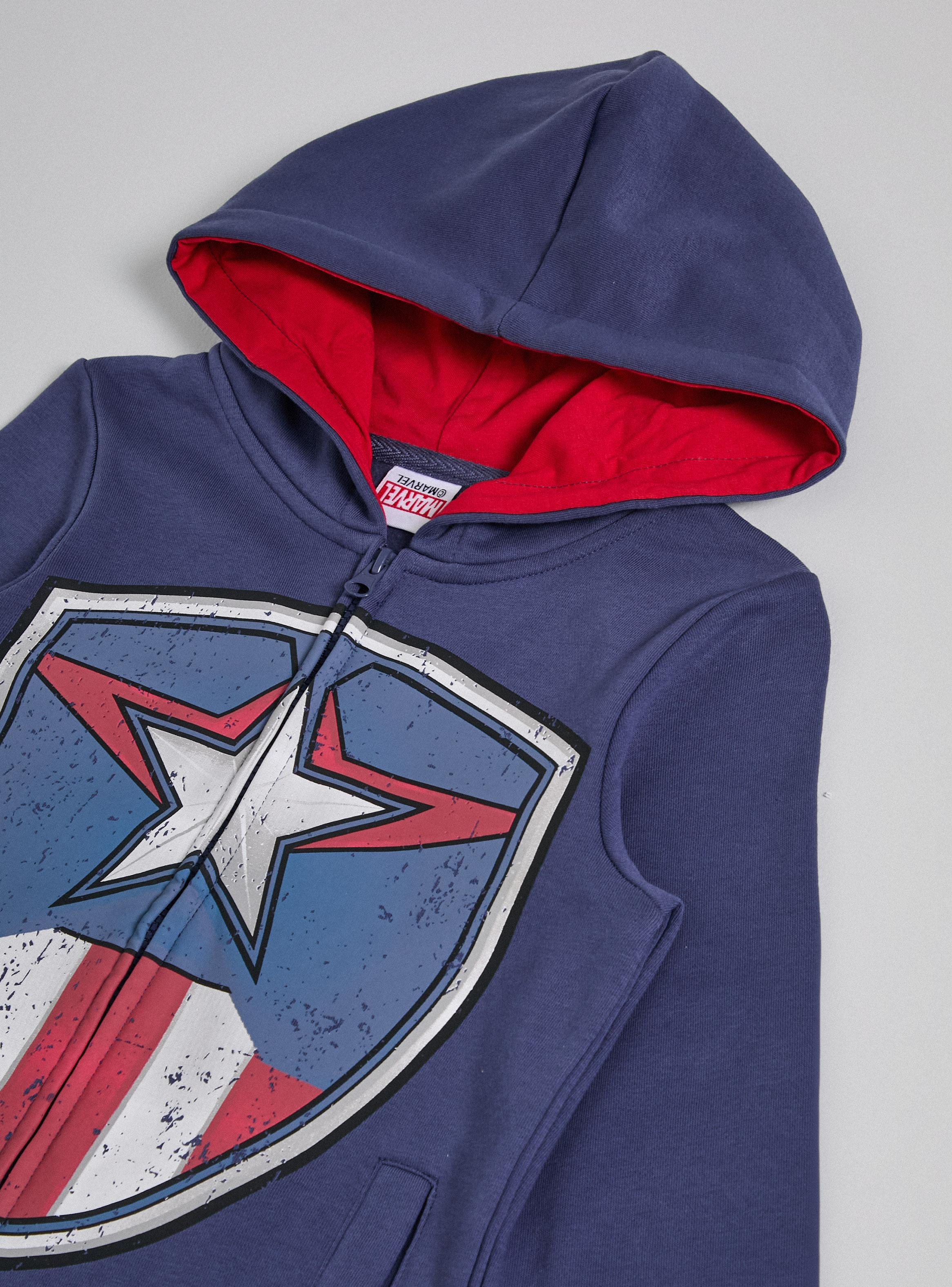 Polerón Estampado Escudo Capitán América-3