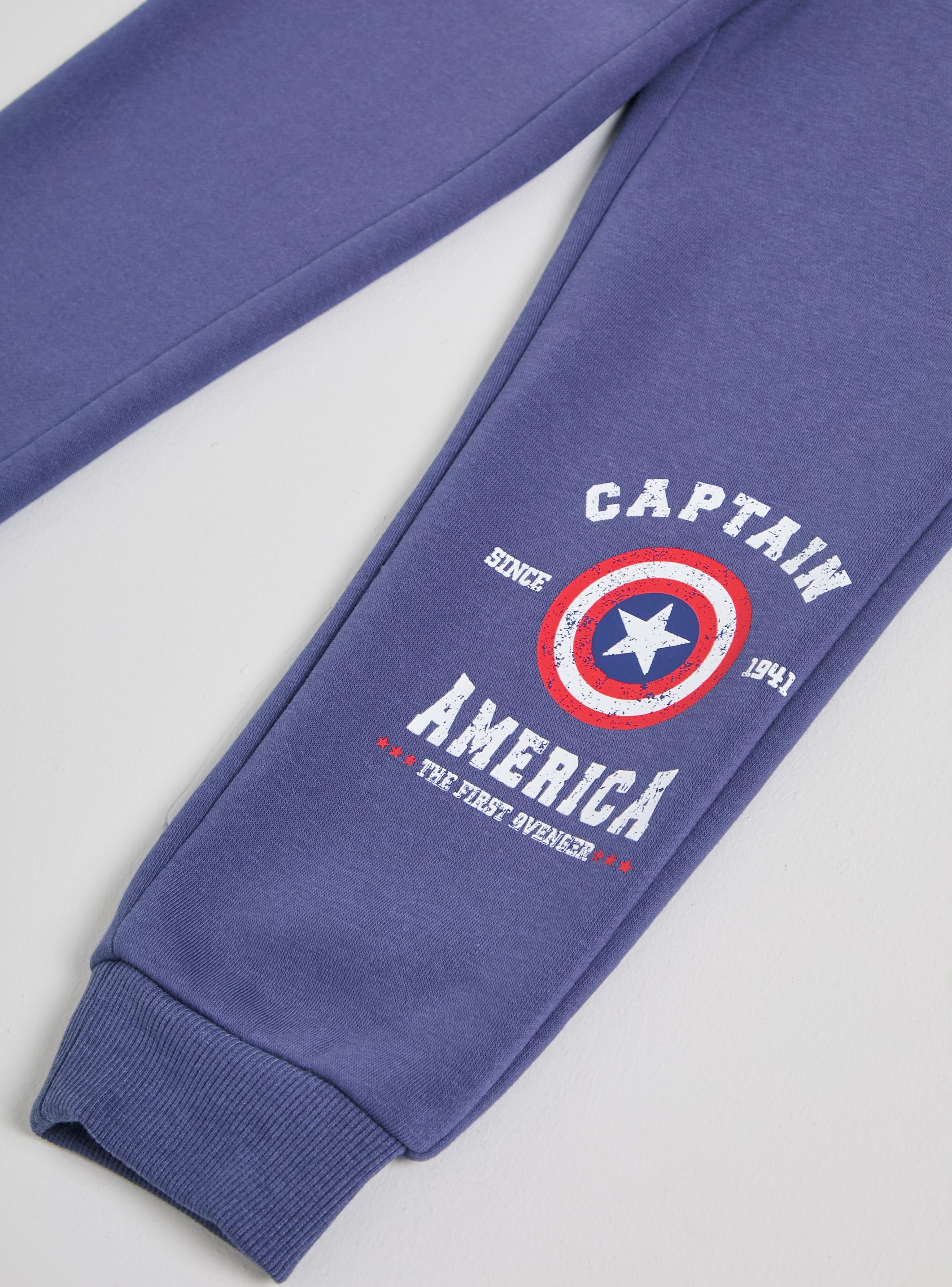 Pantalón de Buzo Estampado Escudo Capitán América-3