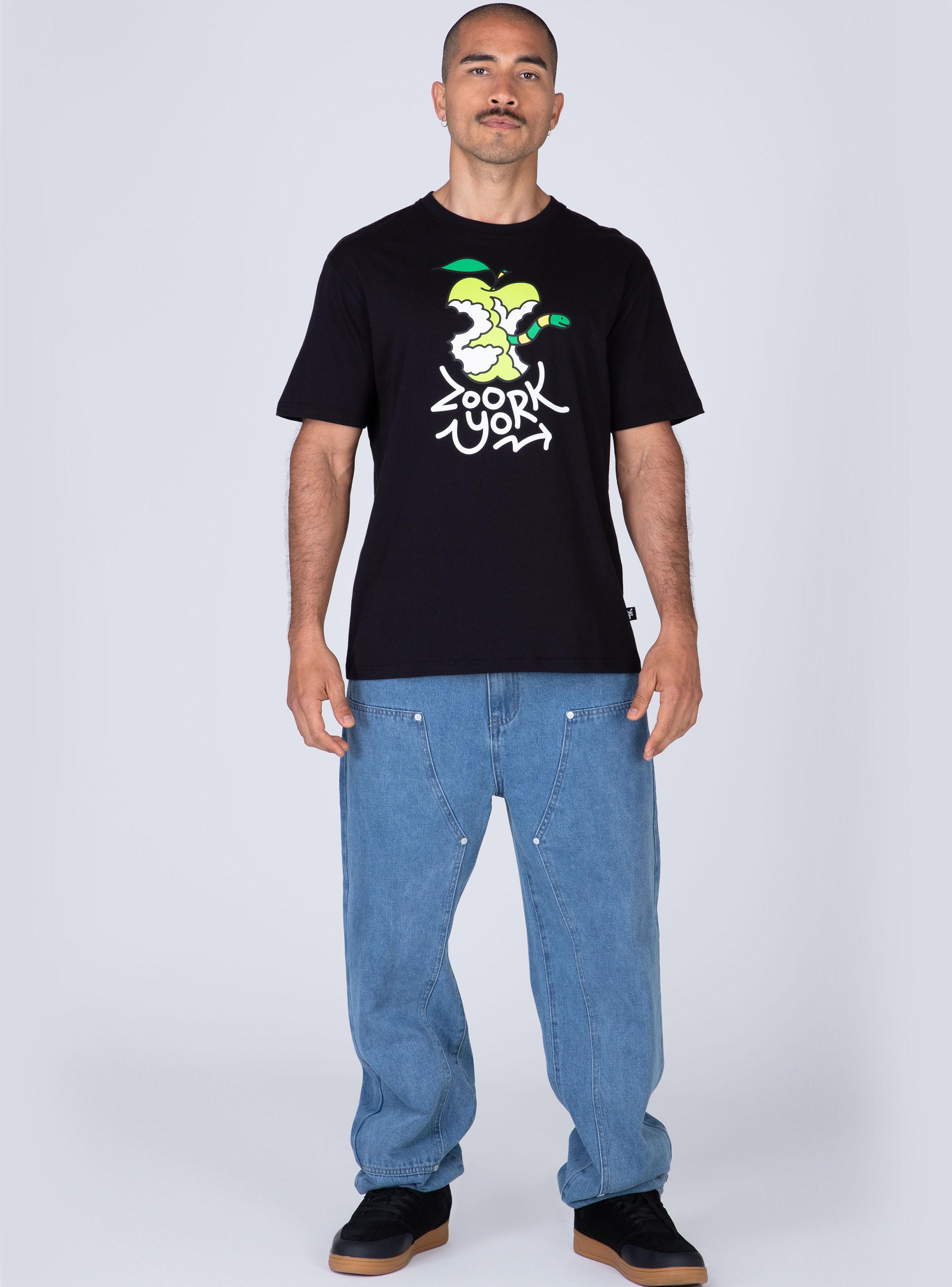 Polera Apple Worm Manga Corta-3