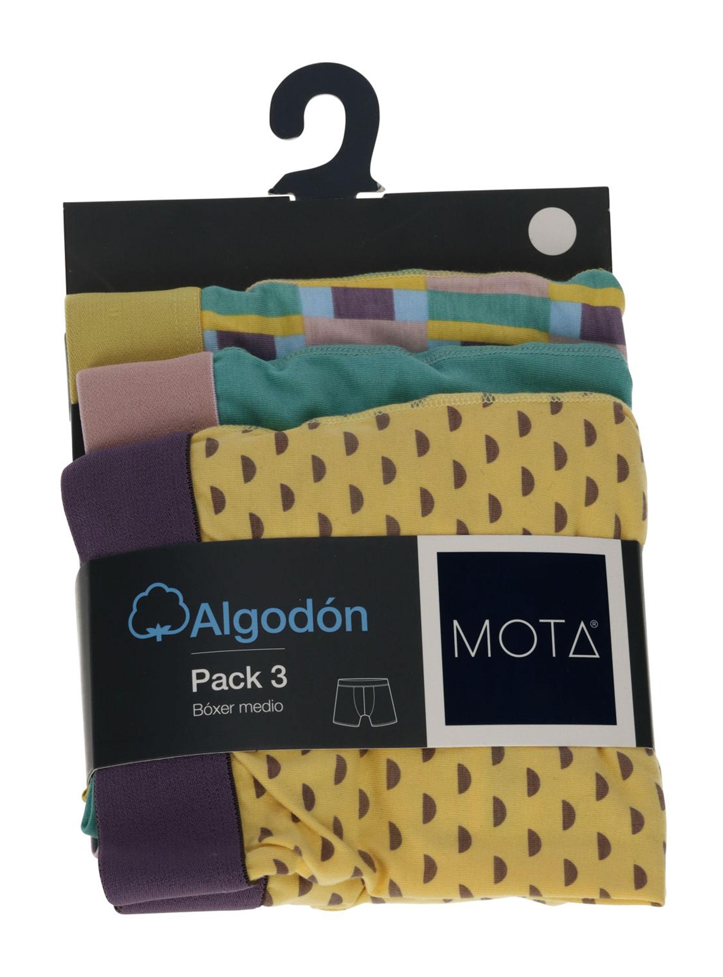Bóxer Medio Algodón Pack 3-1
