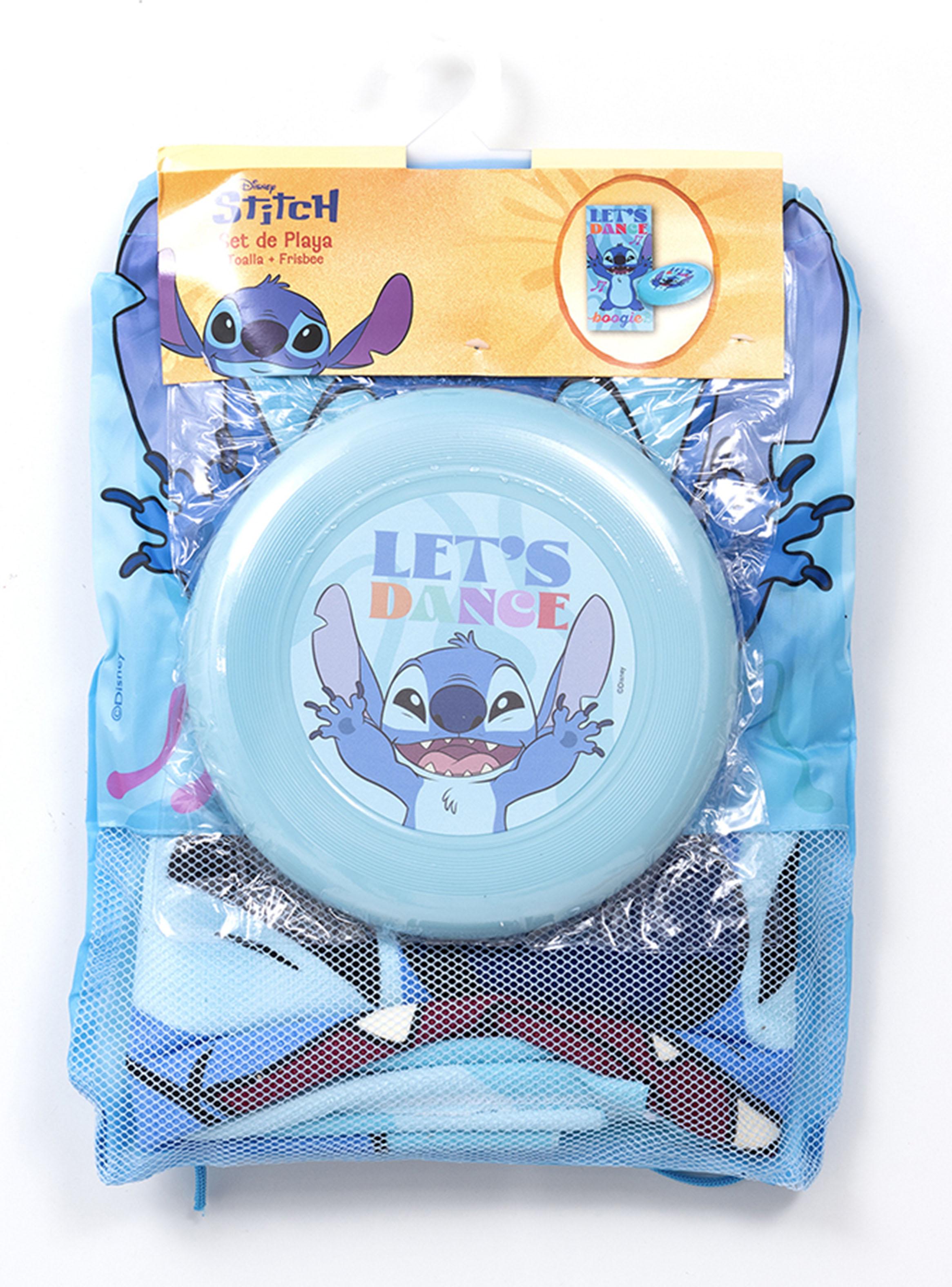 Set Toalla de Playa + Frisbee Stitch Boggie 70x140 cm-3