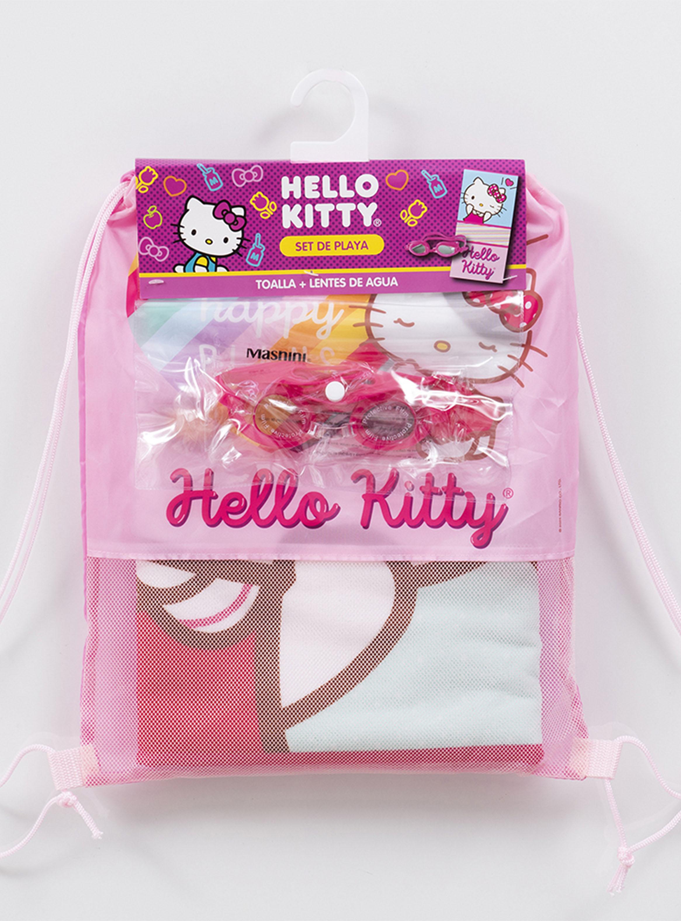 Set de Toalla 70x140 cm + Lentes de Agua Hello Kitty-3