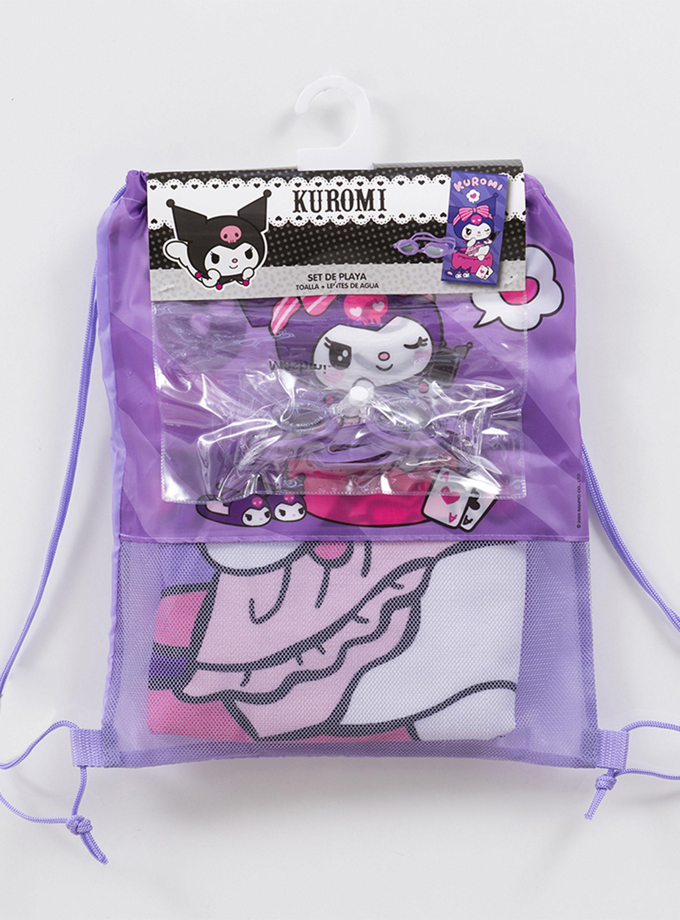 Set de Toalla 70x140 cm + Lentes de Agua Kuromi-3