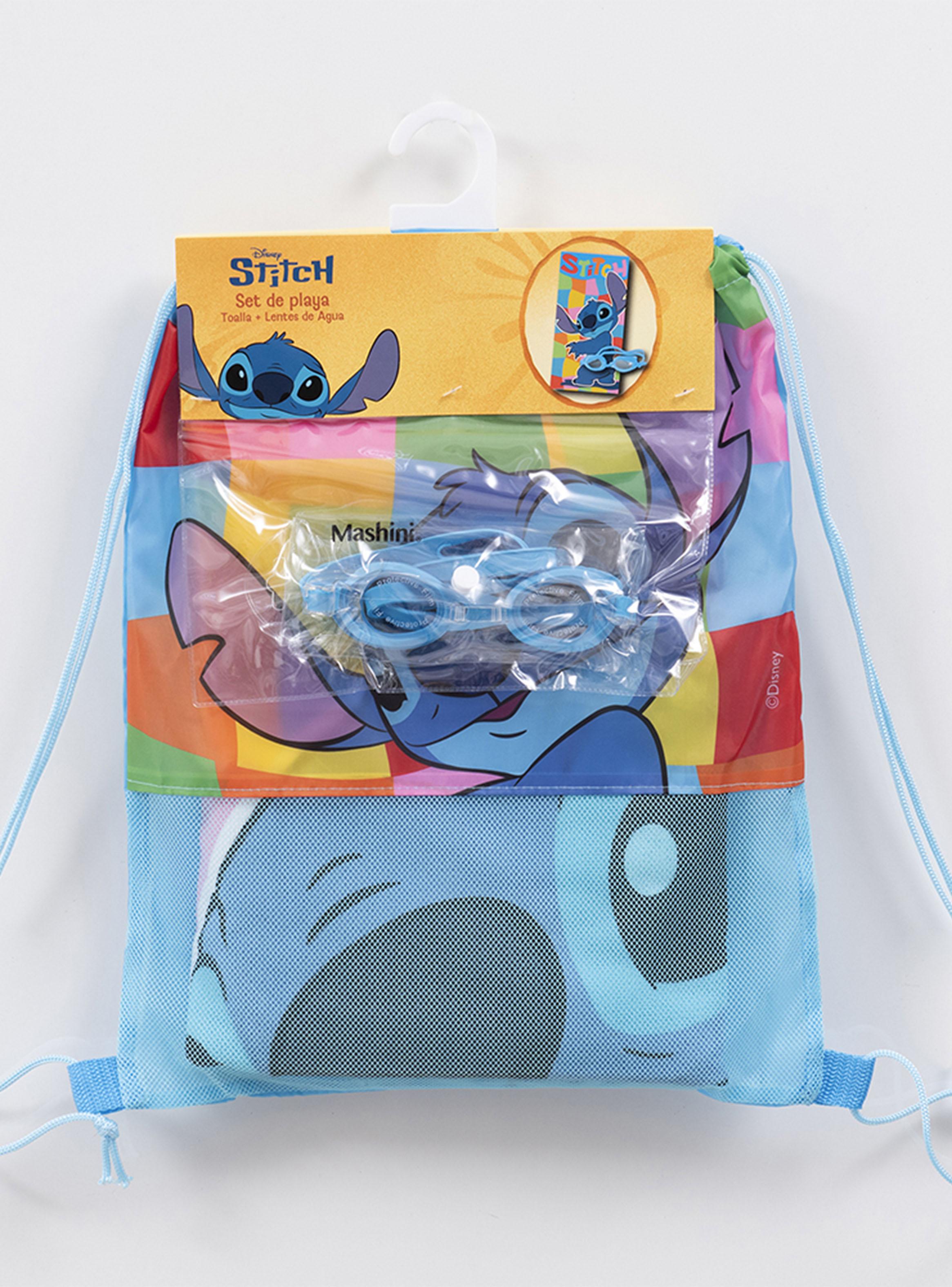 Set de Toalla 70x140 cm + Lentes de Agua Stitch-3