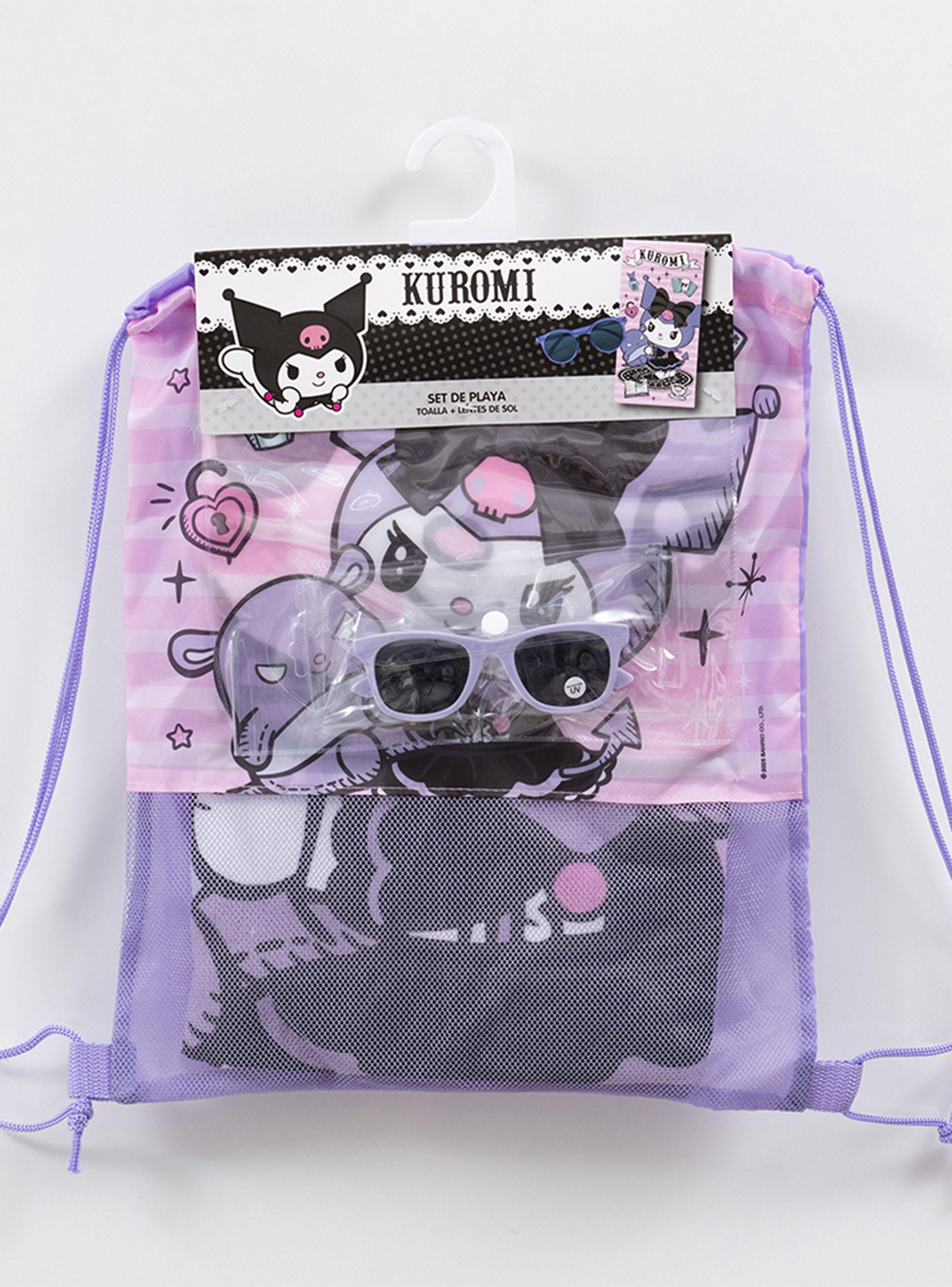 Set de Toalla 70x140 cm + Lentes de Agua Kuromi 2-3