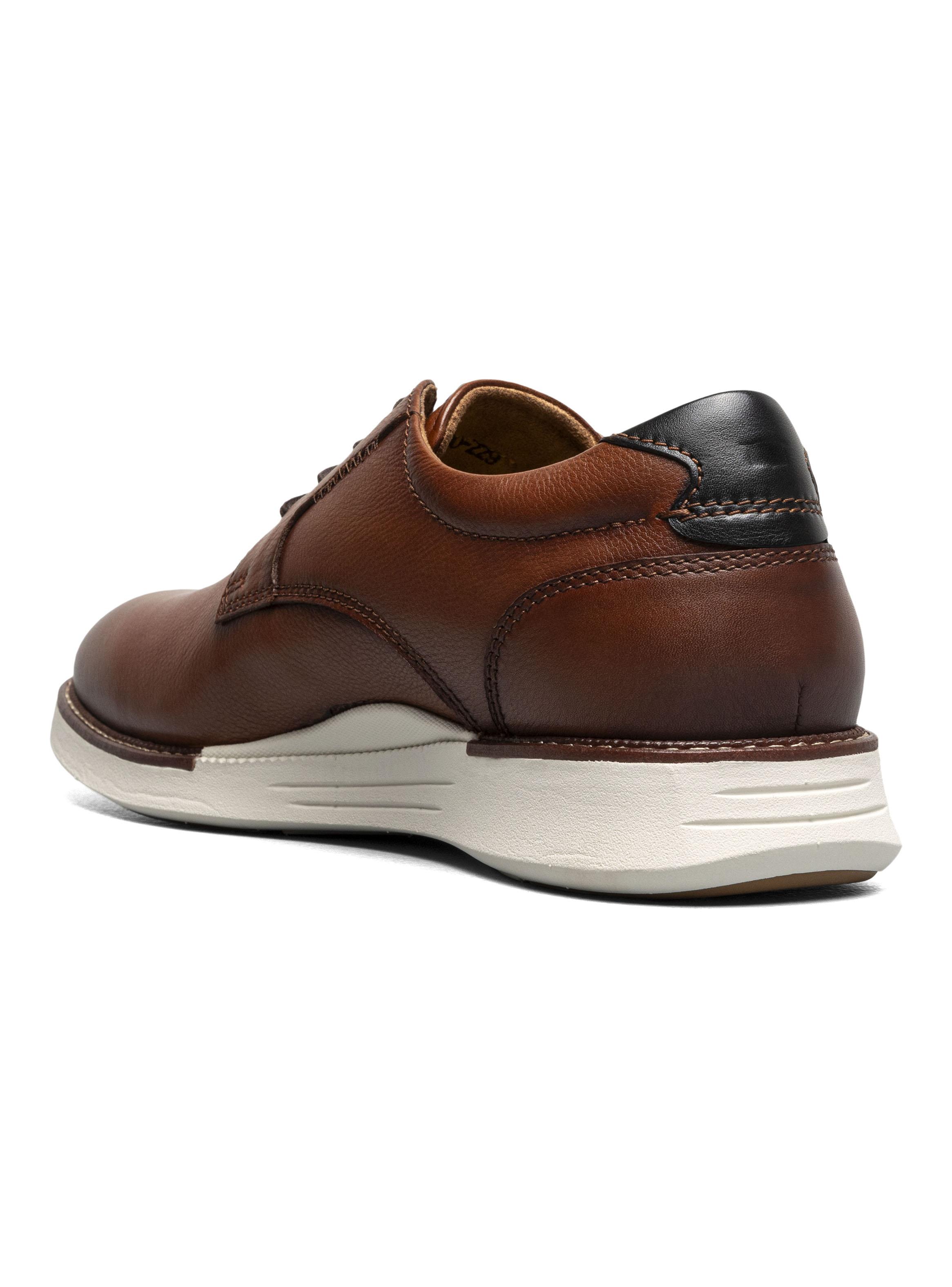 Zapato Casual Cuero Cognac Launch Plain Toe Oxford Hombre-2