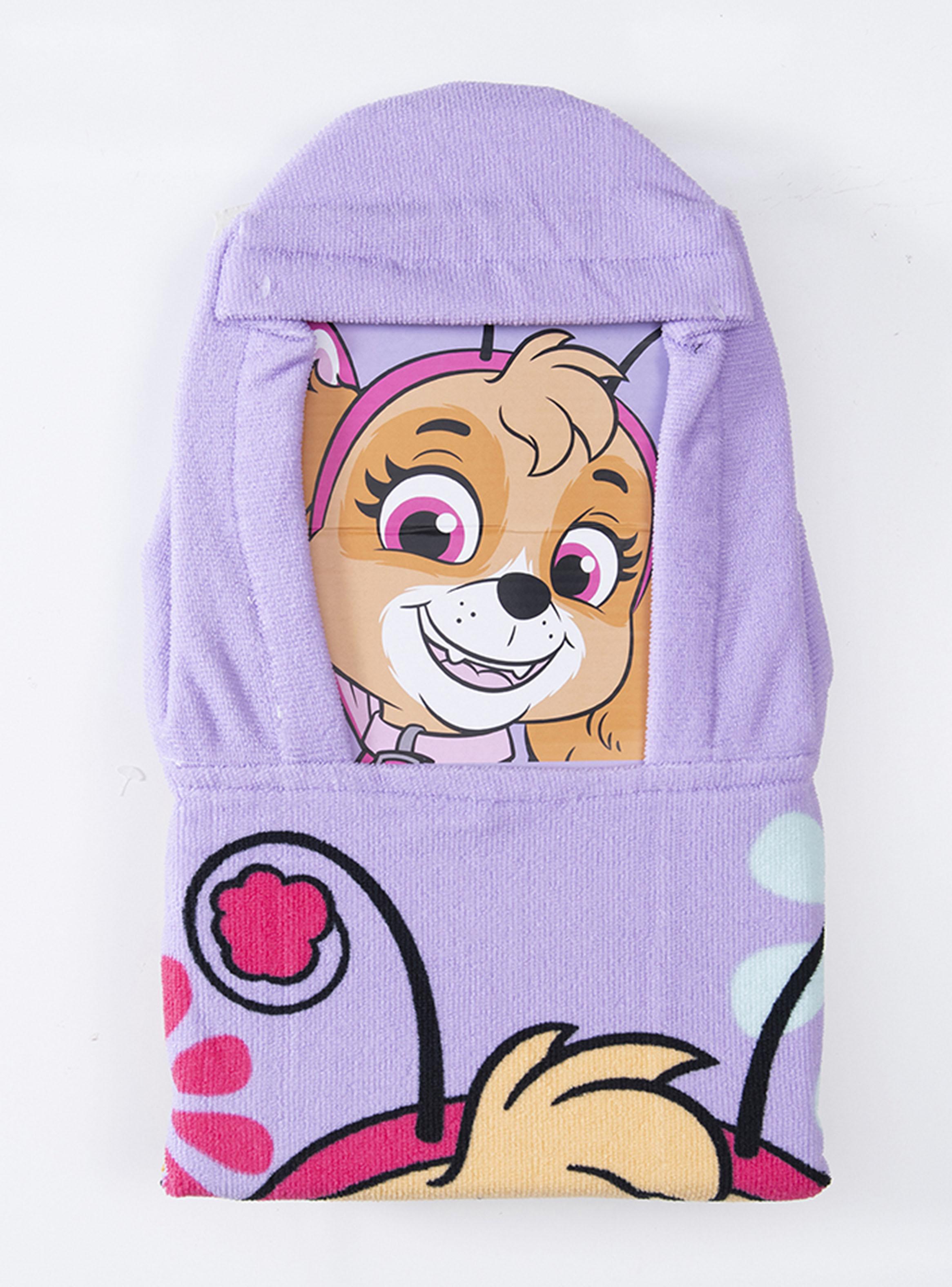 Toalla de Playa con Capucha Paw Patrol Skye 60x120 cm-2