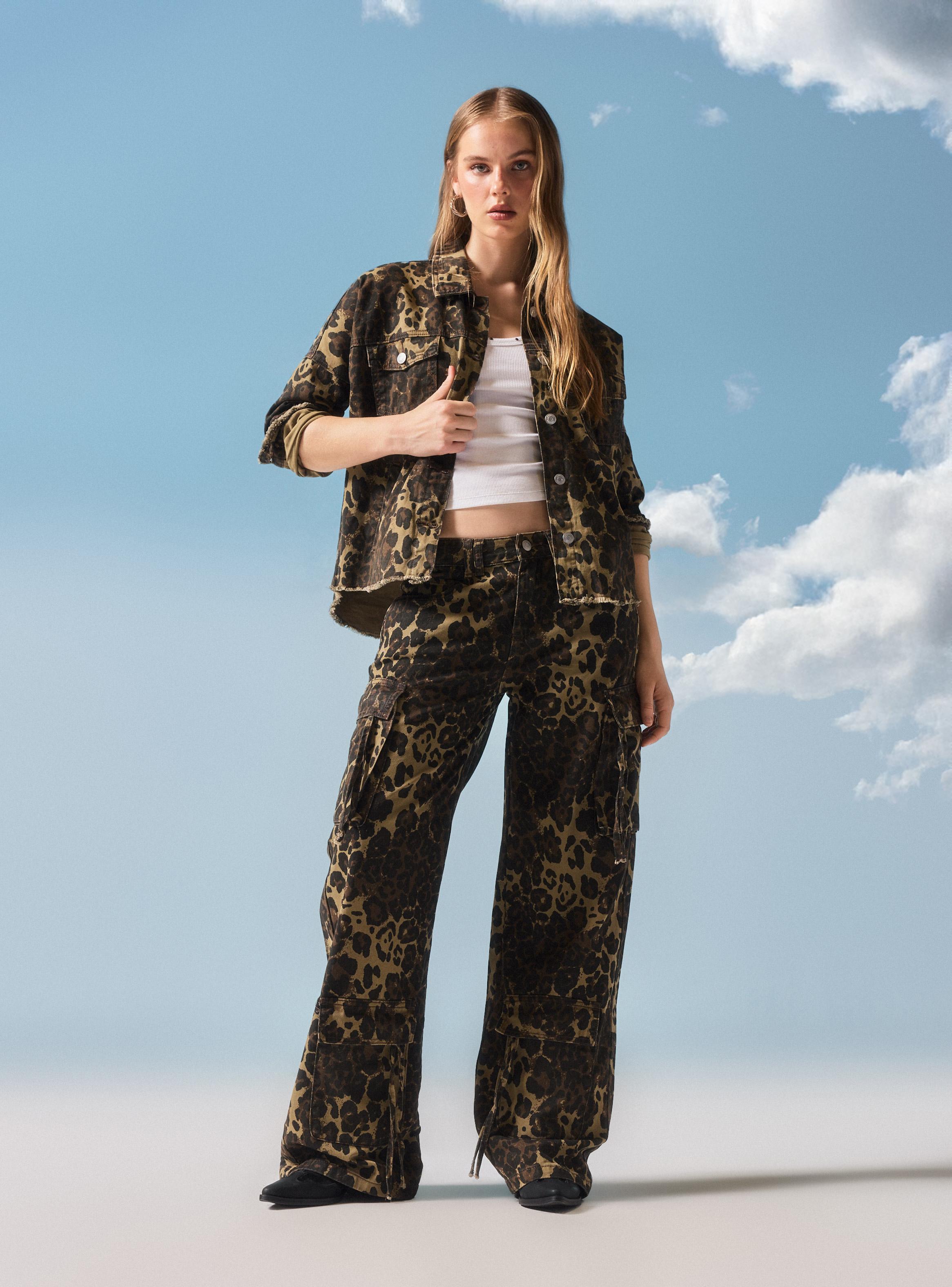 Chaqueta Wide Leg Estampado-4