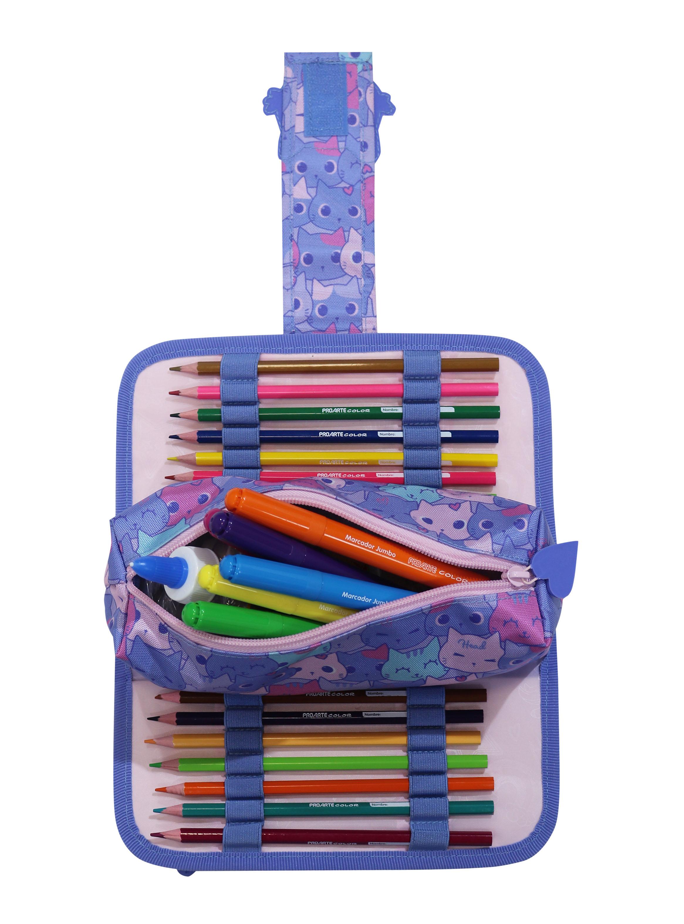 Estuche Cherry Infantil Meow Lila-3