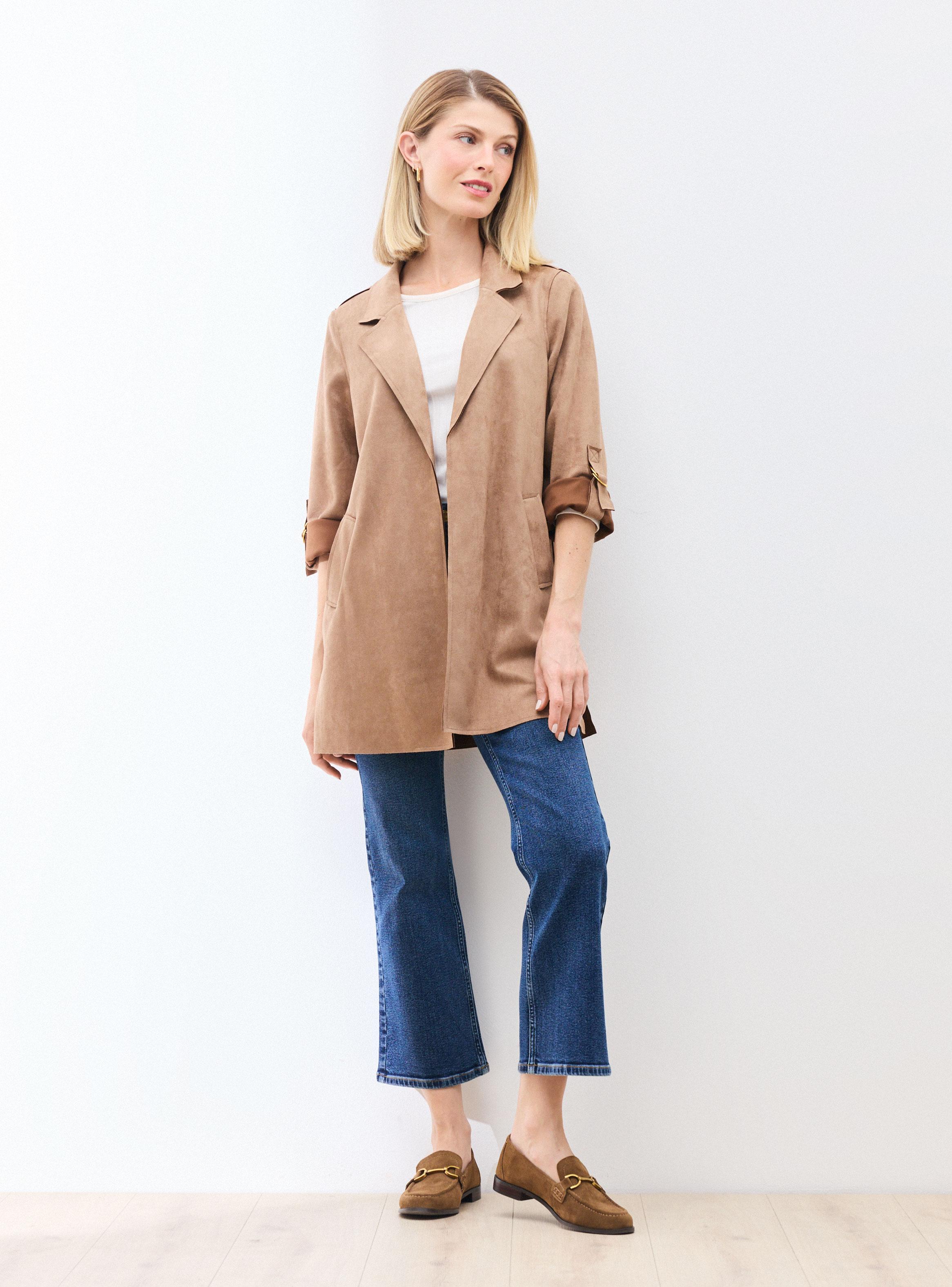 Abrigo de Gamuza Sintética y Lazo-4