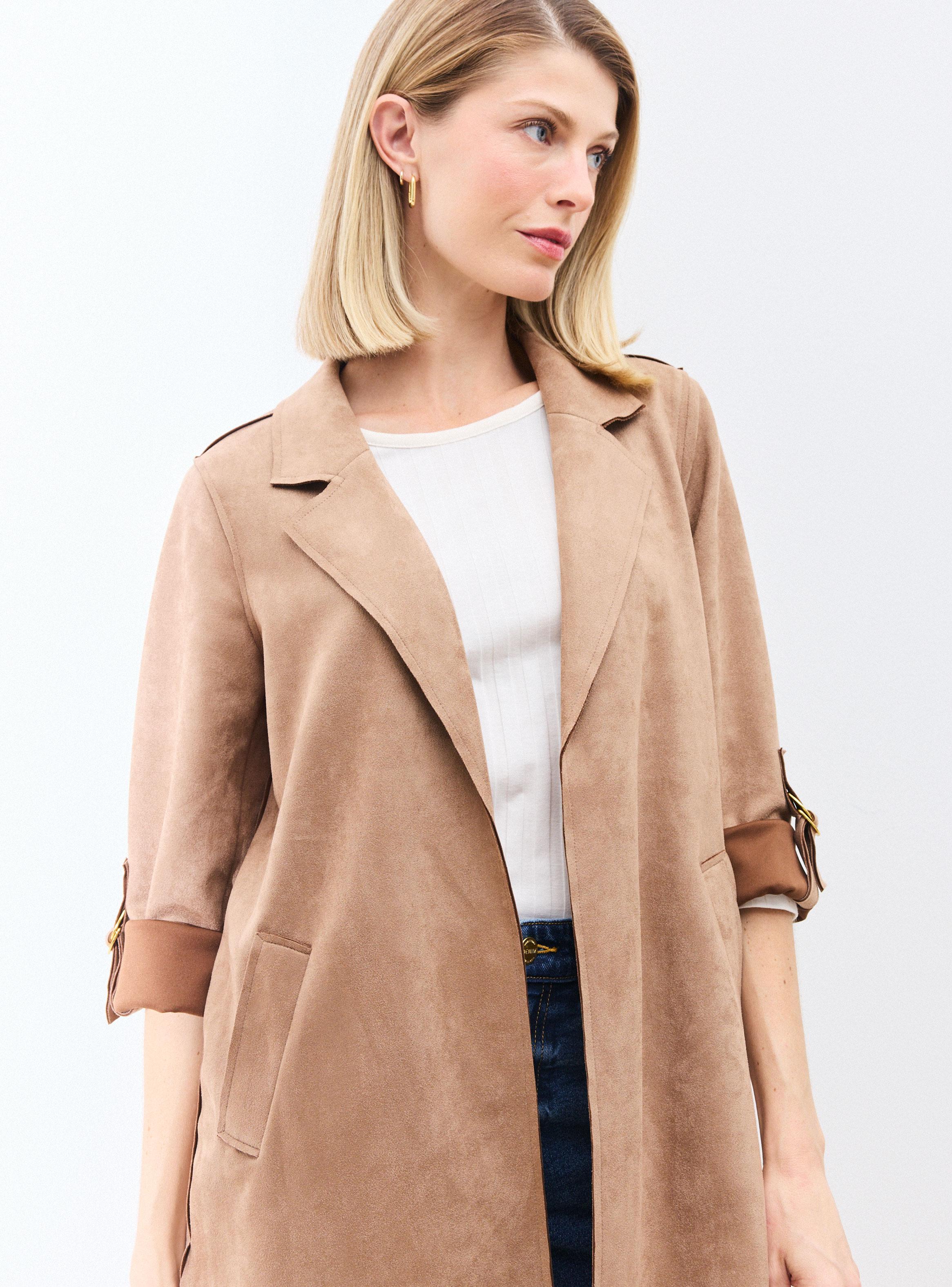 Abrigo de Gamuza Sintética y Lazo-2